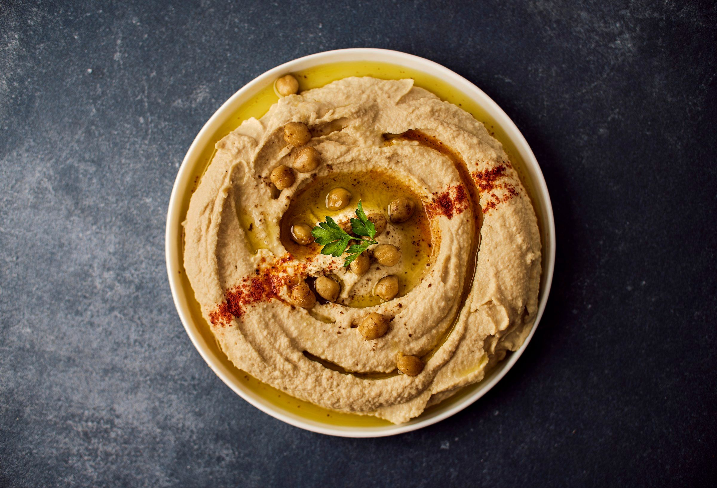 Hummus with olive oil