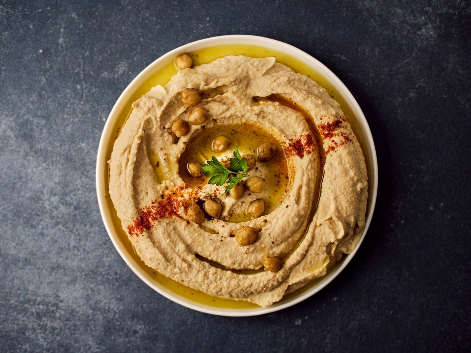 Hummus with olive oil