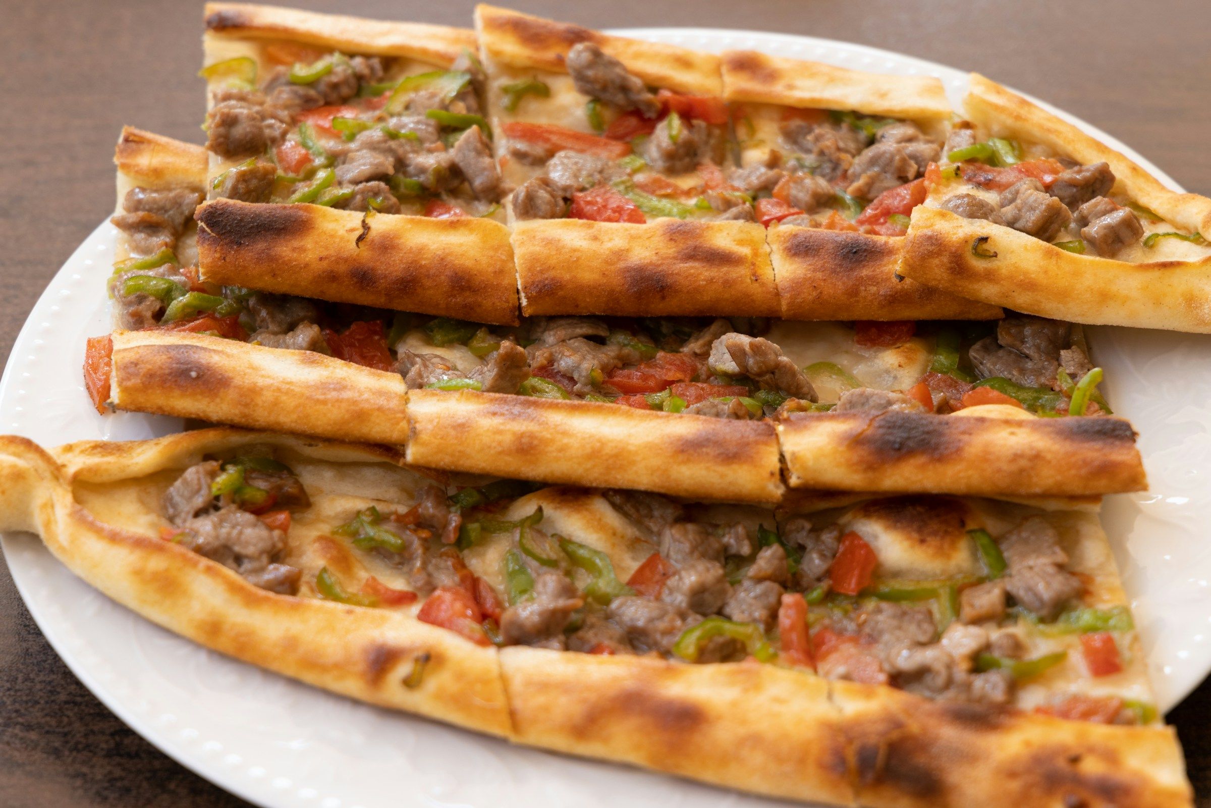 Turkish pide fresh from the oven
