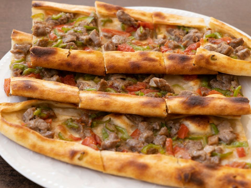 Turkish pide fresh from the oven