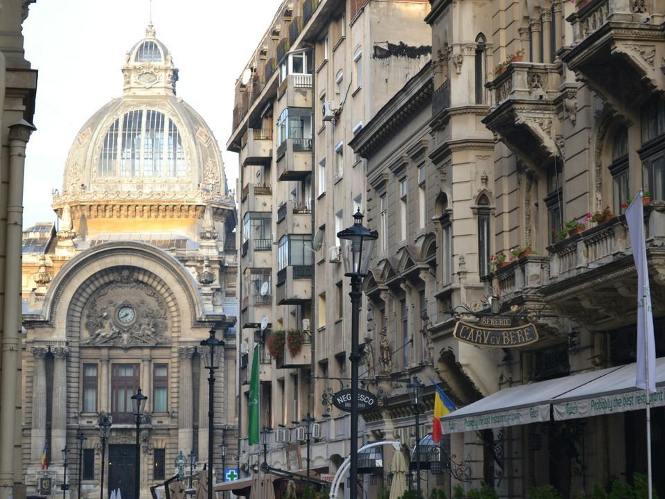 The CEC Palace on Calea Victoriei, Bucharest