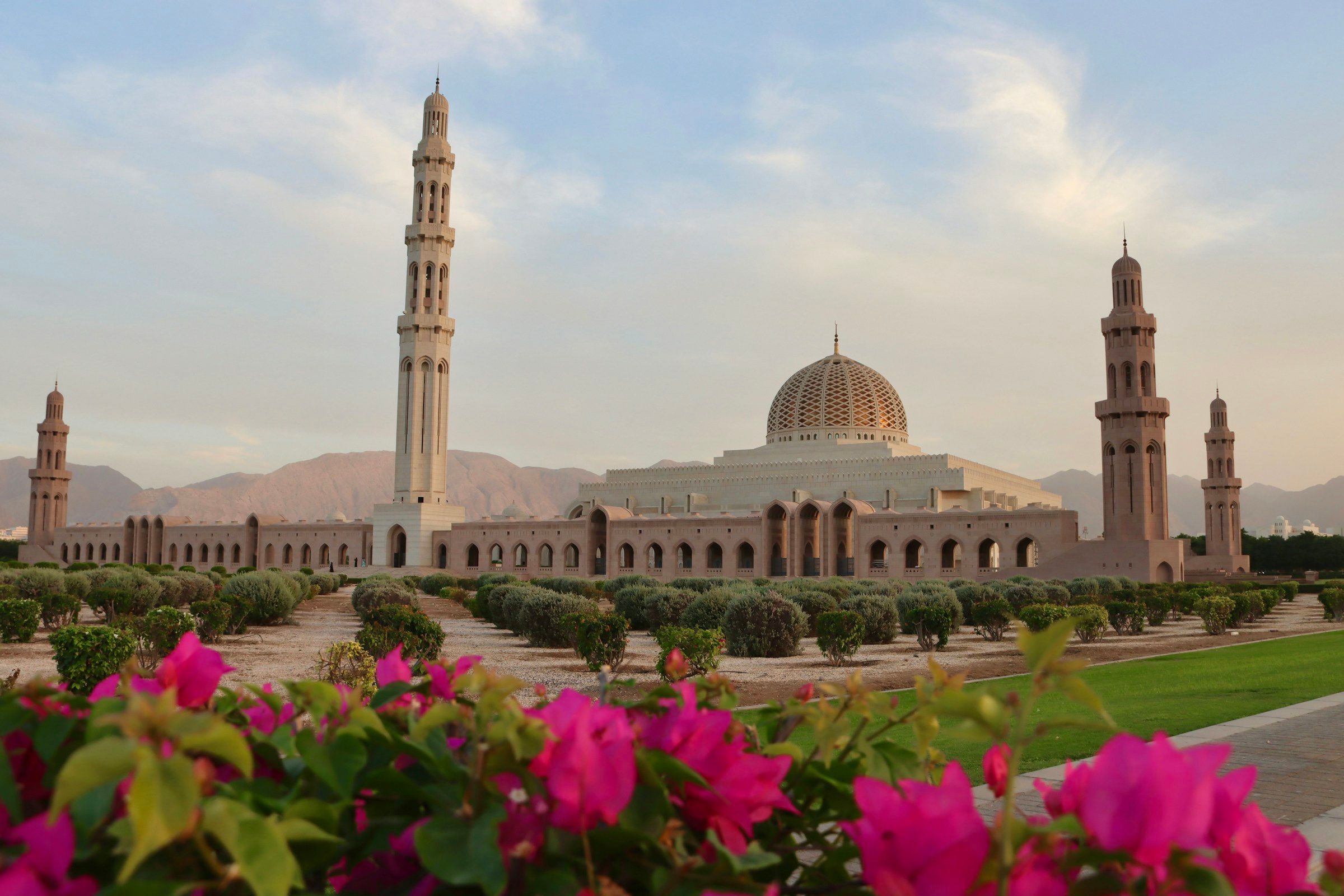 The Sultan Qaboos Grand Mosque in Muscat