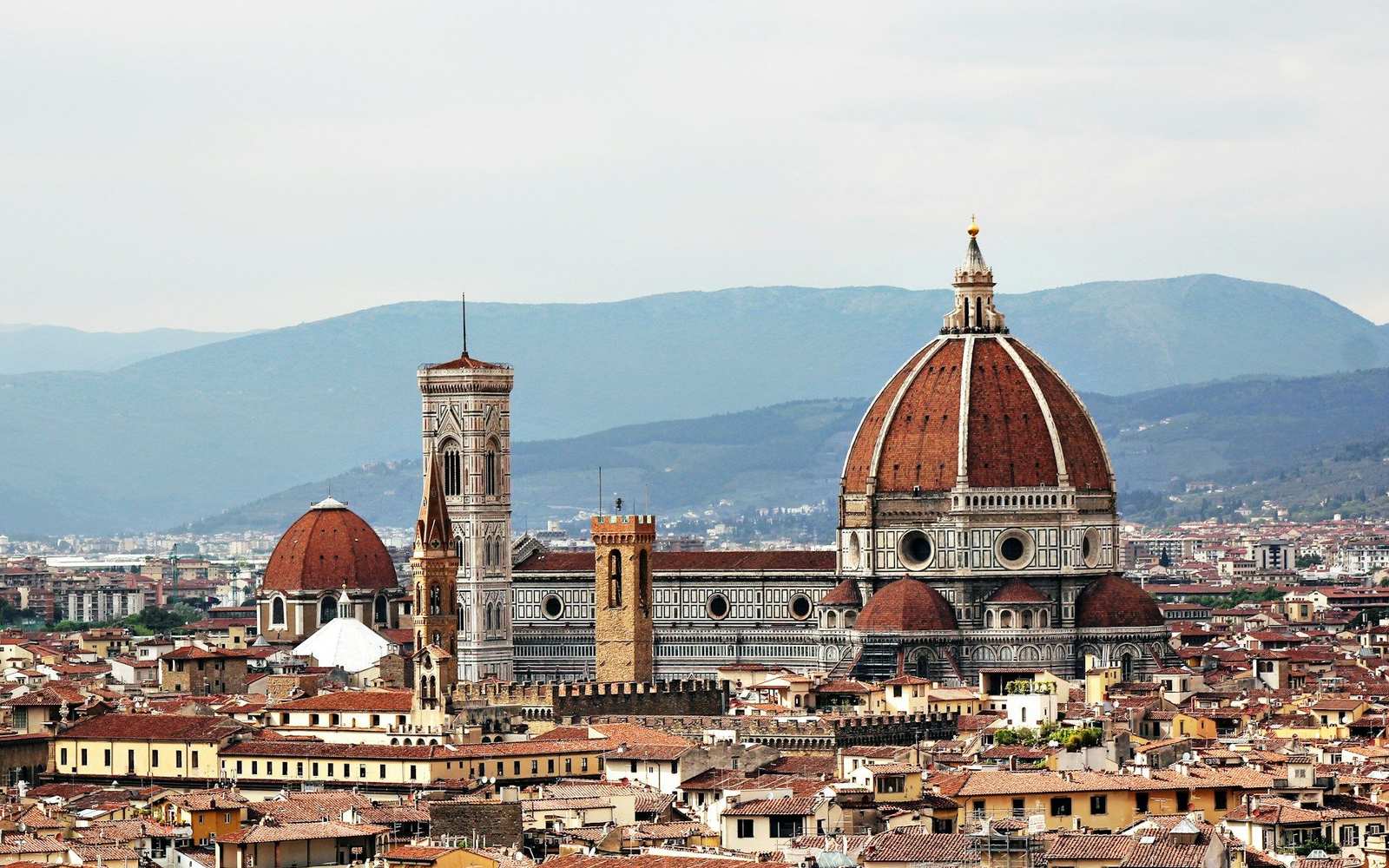 Florence, with the Santa Maria del Fiore cathedral above the rooftops