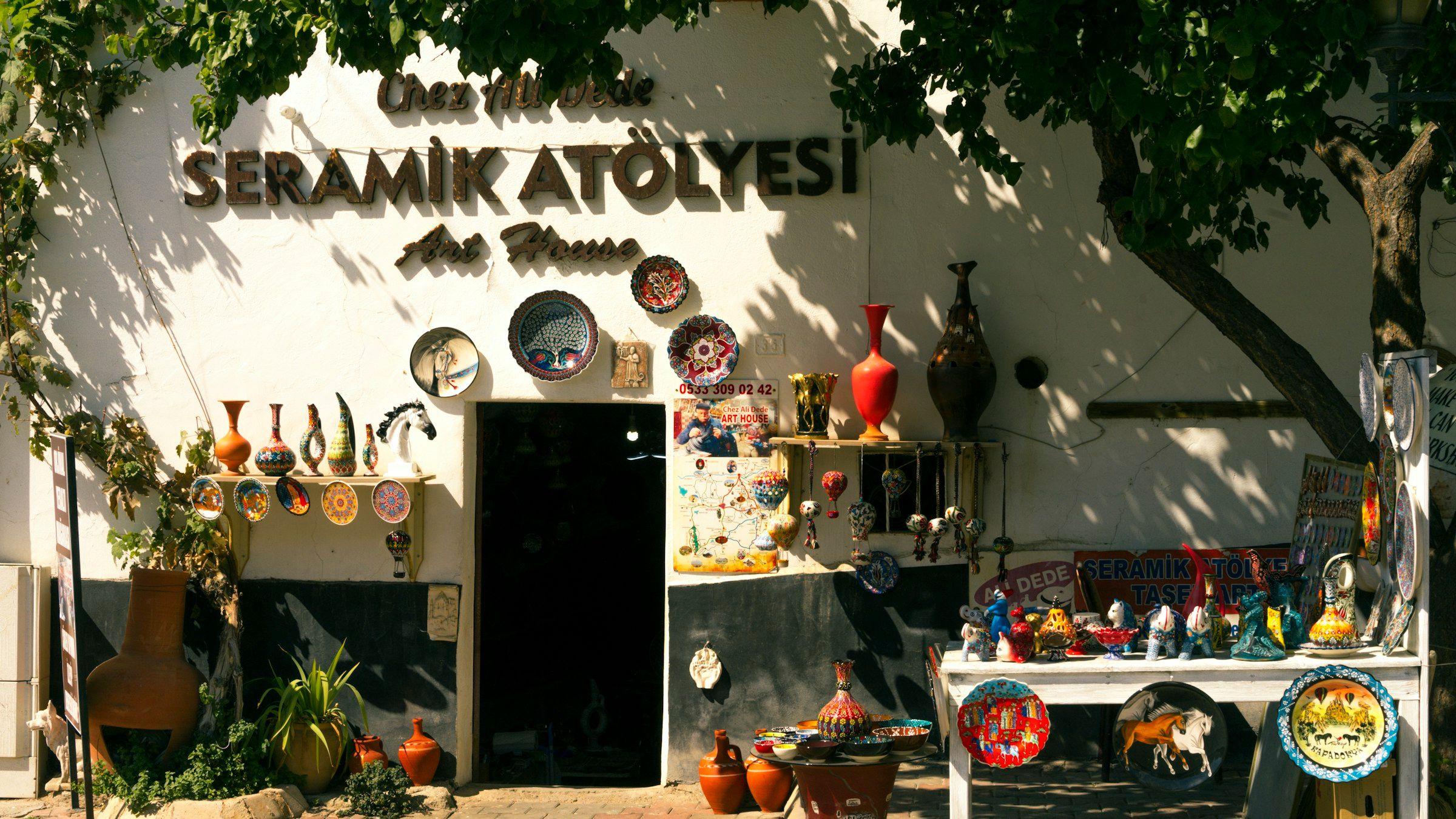 Atelier de ceramică la Avanos, în Cappadocia