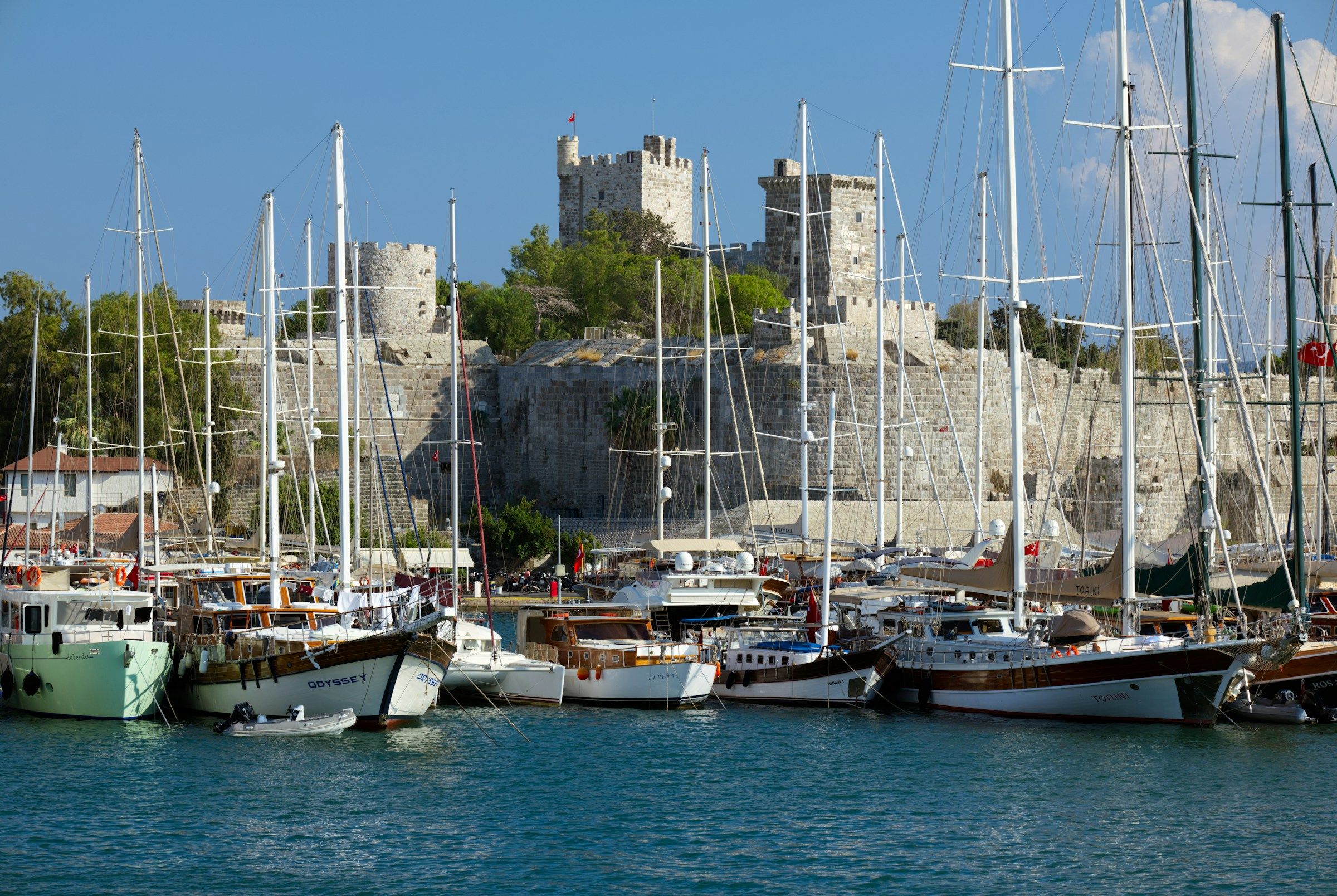 Bodrum harbour and castle