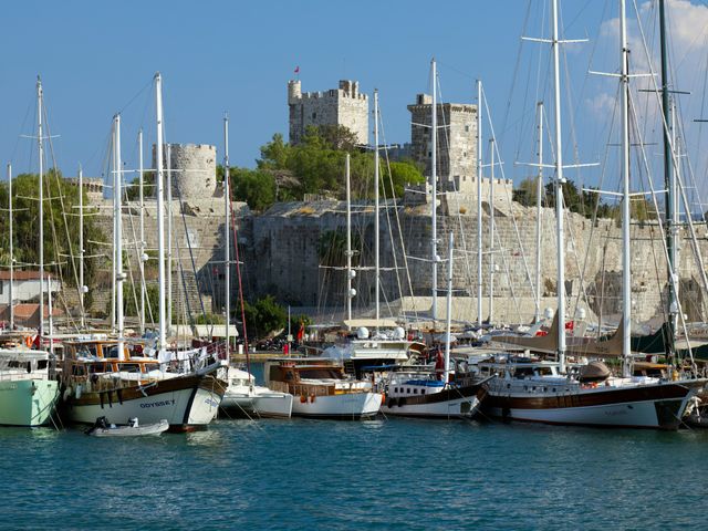 Bodrum harbour and castle