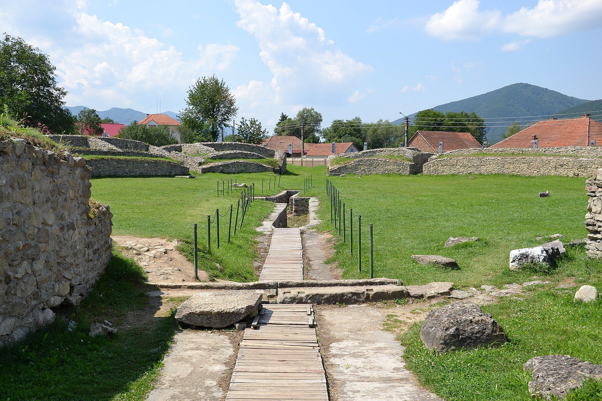 The ruins of Ulpia Traiana Sarmizegetusa