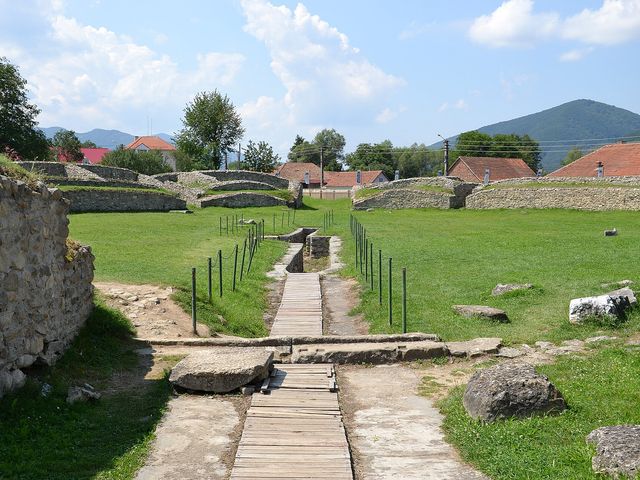 The ruins of Ulpia Traiana Sarmizegetusa