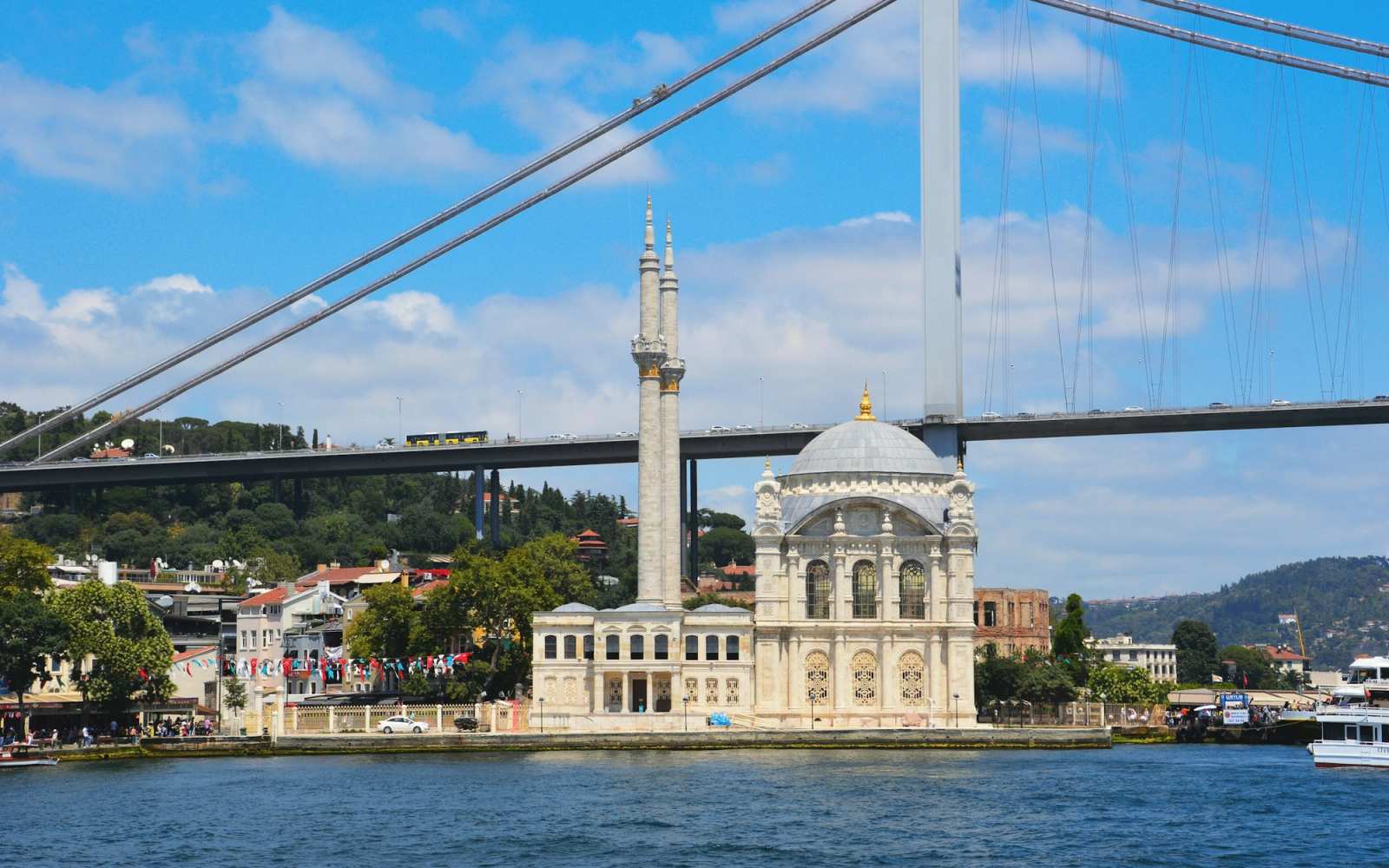 The Ortaköy Mosque and the Bosphorus Bridge in Istanbul
