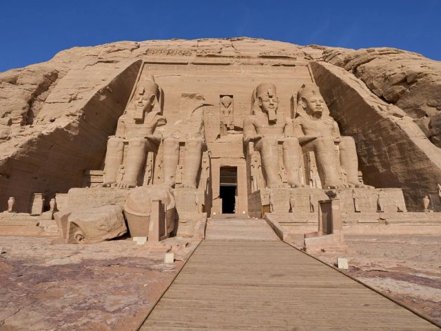 The Abu Simbel Temples, south of Aswan