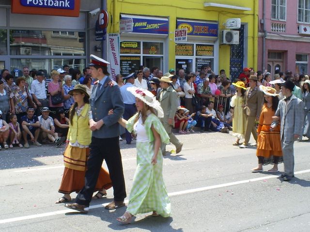 A parade at the Kazanlak Rose Festival