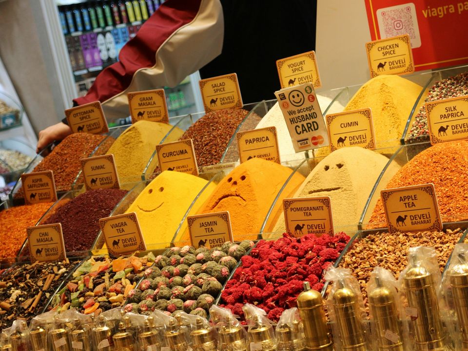 Spices and dried fruit in Istanbul