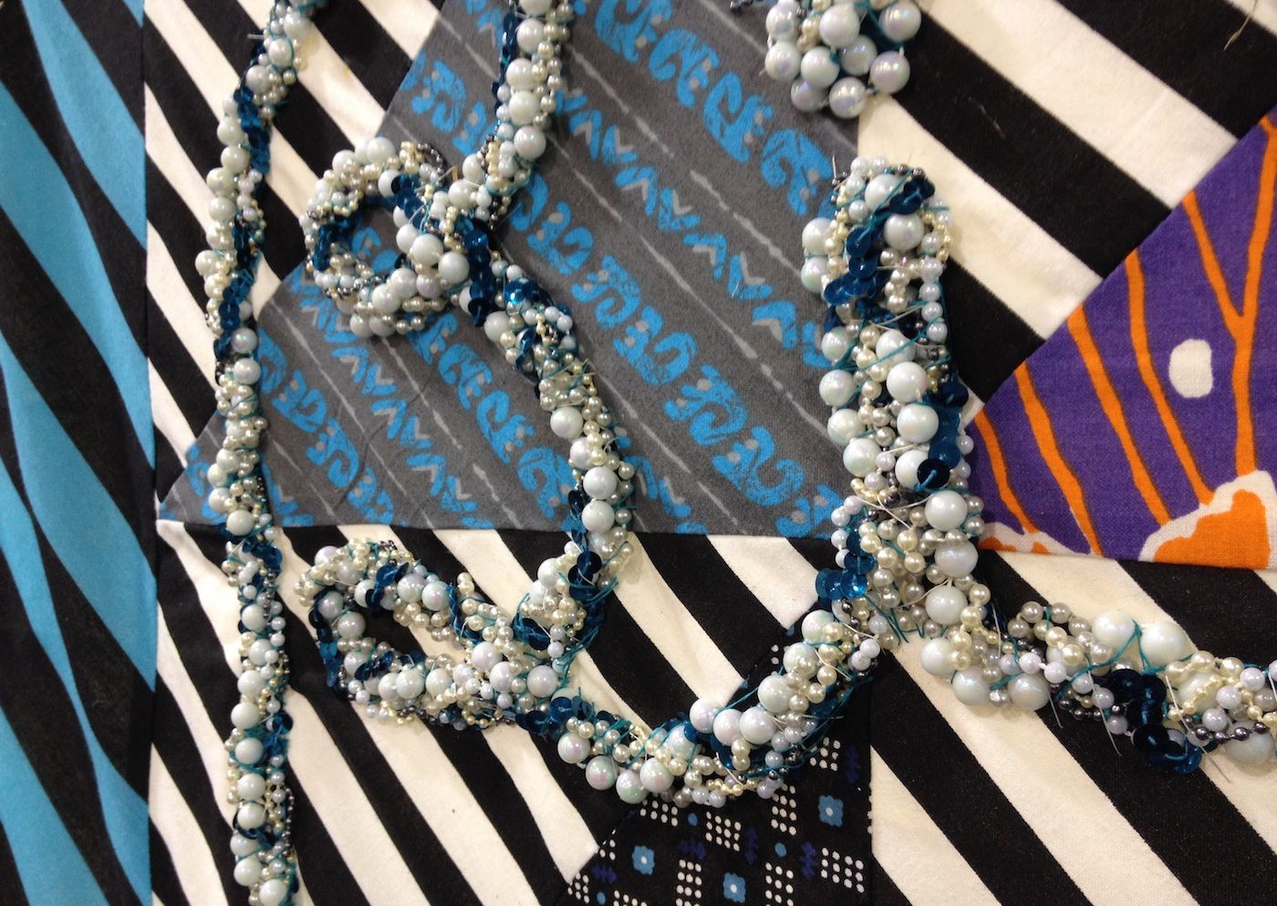 Detail of AIDS Quilt for Billy Hiatt. By Mike (Mac) McNamara. Foto: Julia Bryan-Wilson. Courtesy of the NAMES project