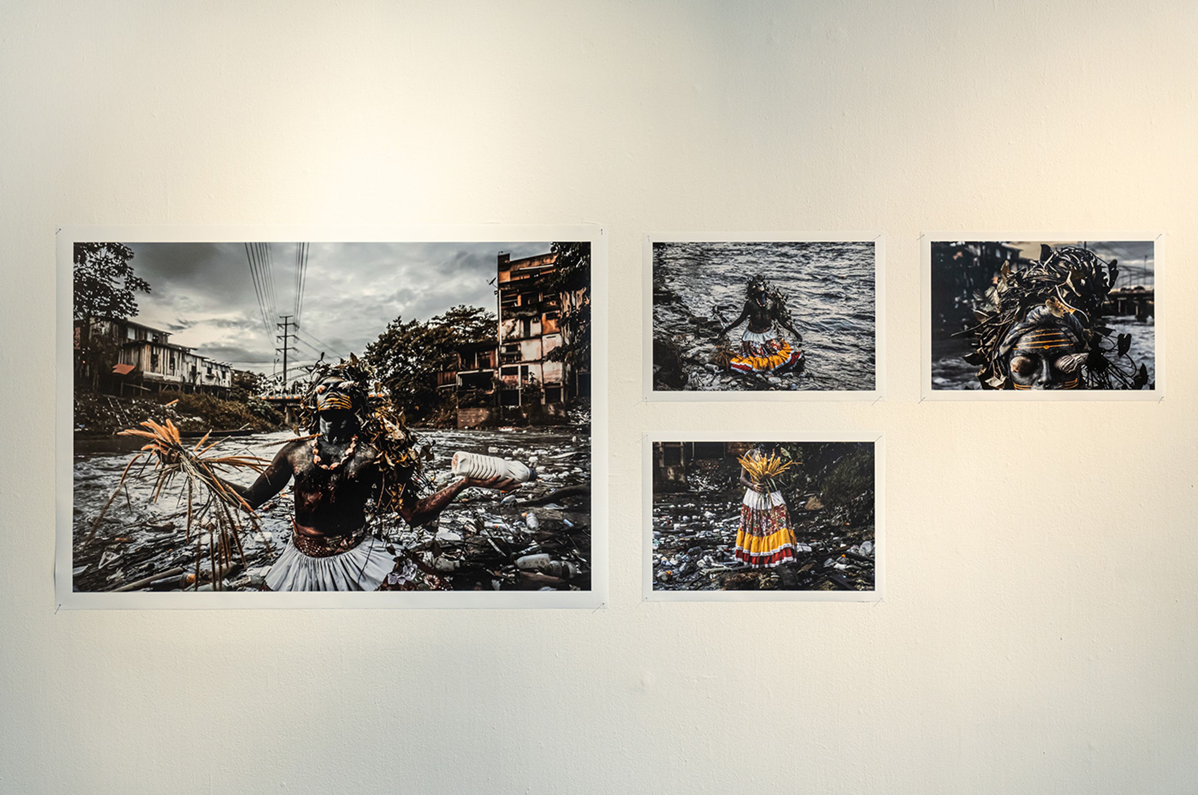 Installation view of Memórias de Alagamento by Uýra, at the Museum of Modern Art in Bogotá. Photo: Juan Yaruro. Courtesy of MAMBO.