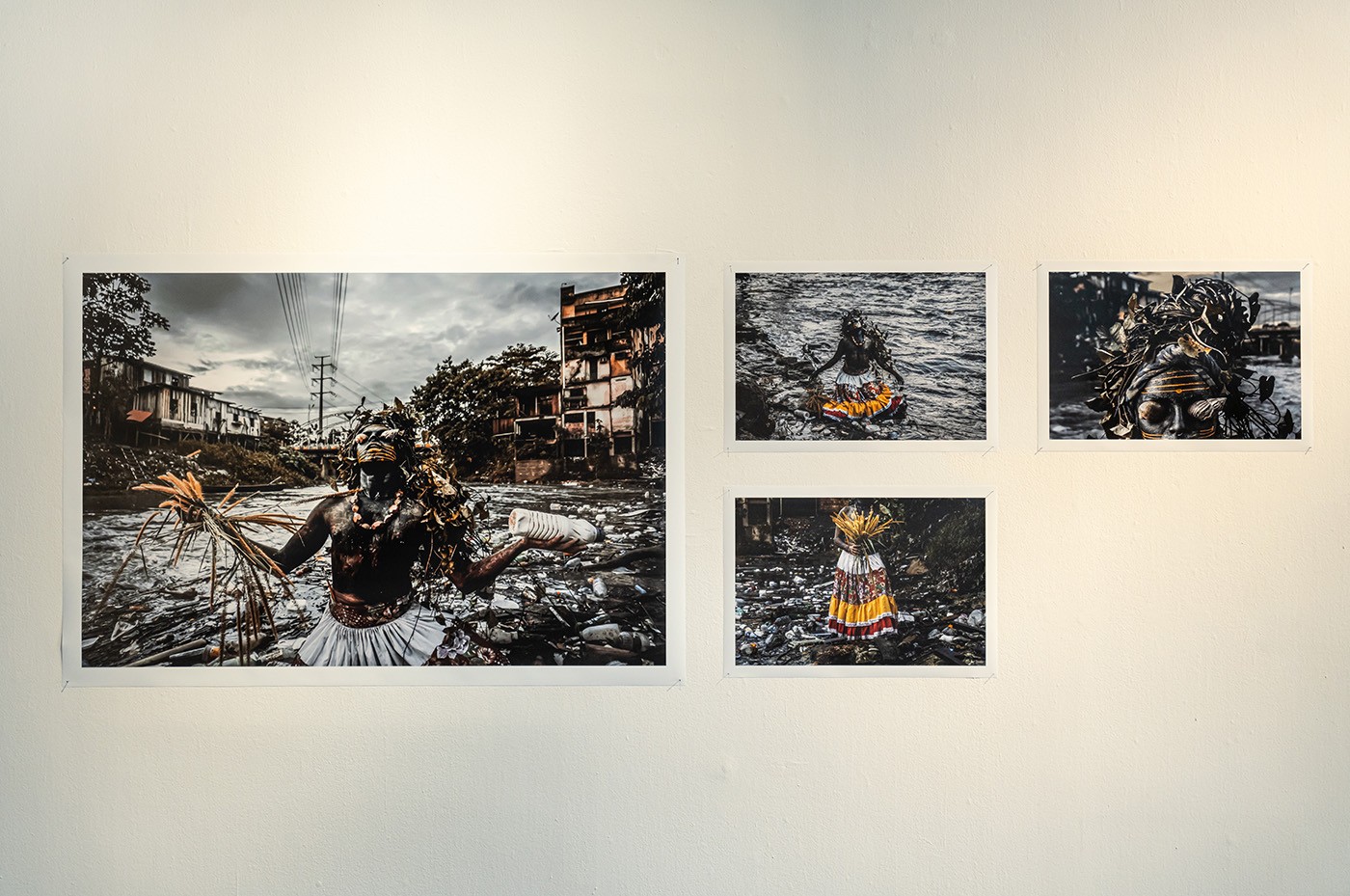 Installation view of Memórias de Alagamento by Uýra, at the Museum of Modern Art in Bogotá. Photo: Juan Yaruro. Courtesy of MAMBO.