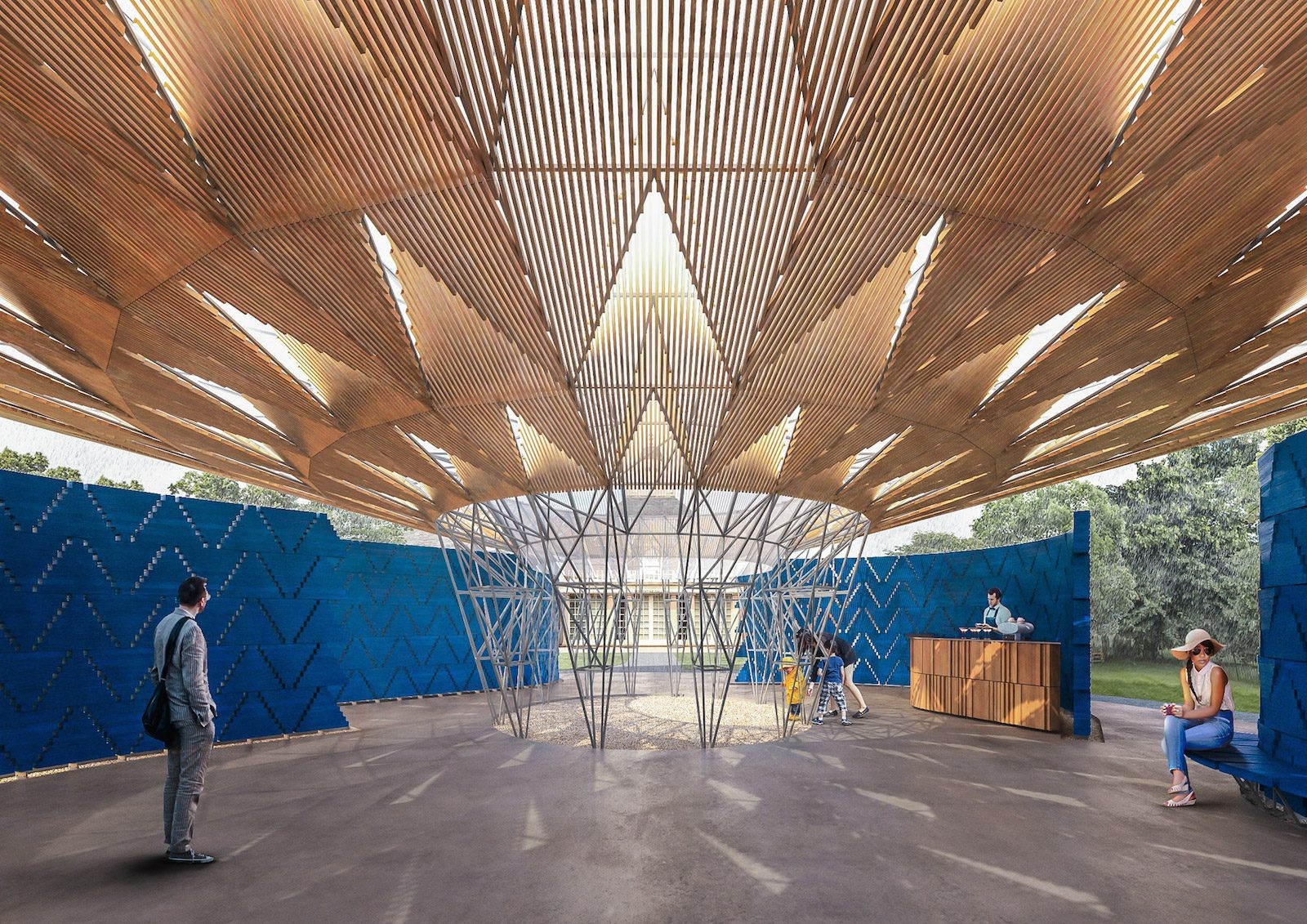 Serpentine Pavilion 2017 designed by Francis Kéré