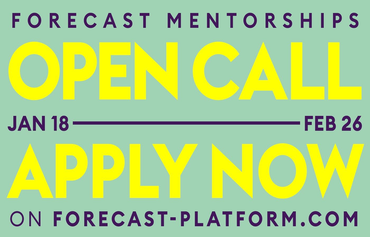 Forecast Mentorships 2024–25 edition