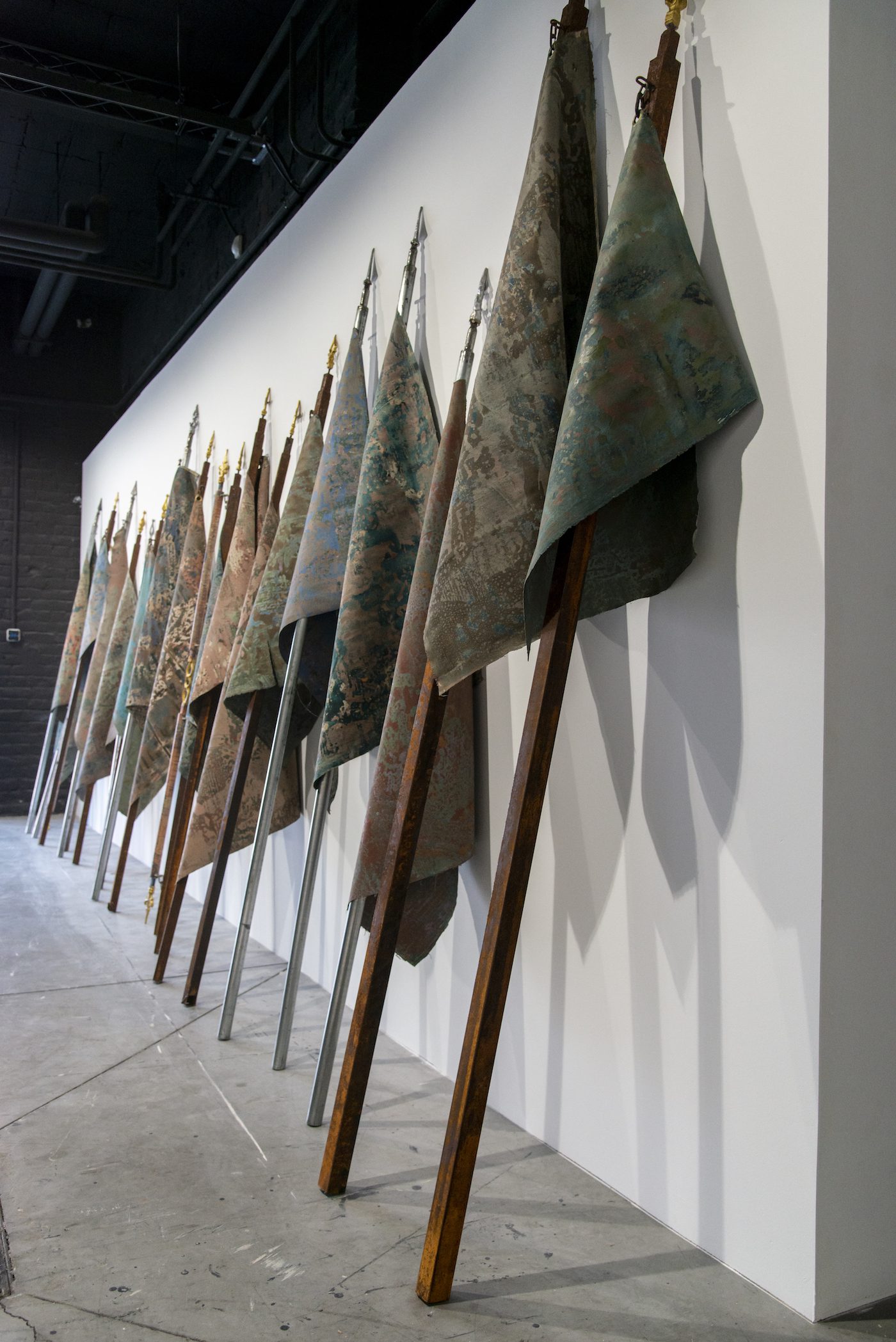 Installation View of „Sensitive Materials“ at La Condition Publique in Roubaix curated by the artist collective EXIT FRAME.