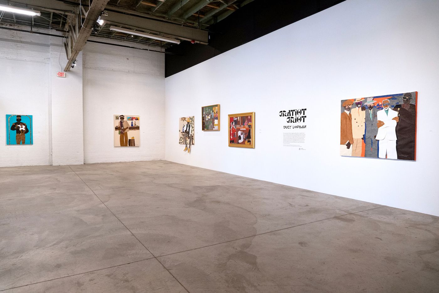 Installation view “Gratiot Griot”, Clare Gatto. Photo by Samantha Bankle. Courtesy the artist and MOCAD