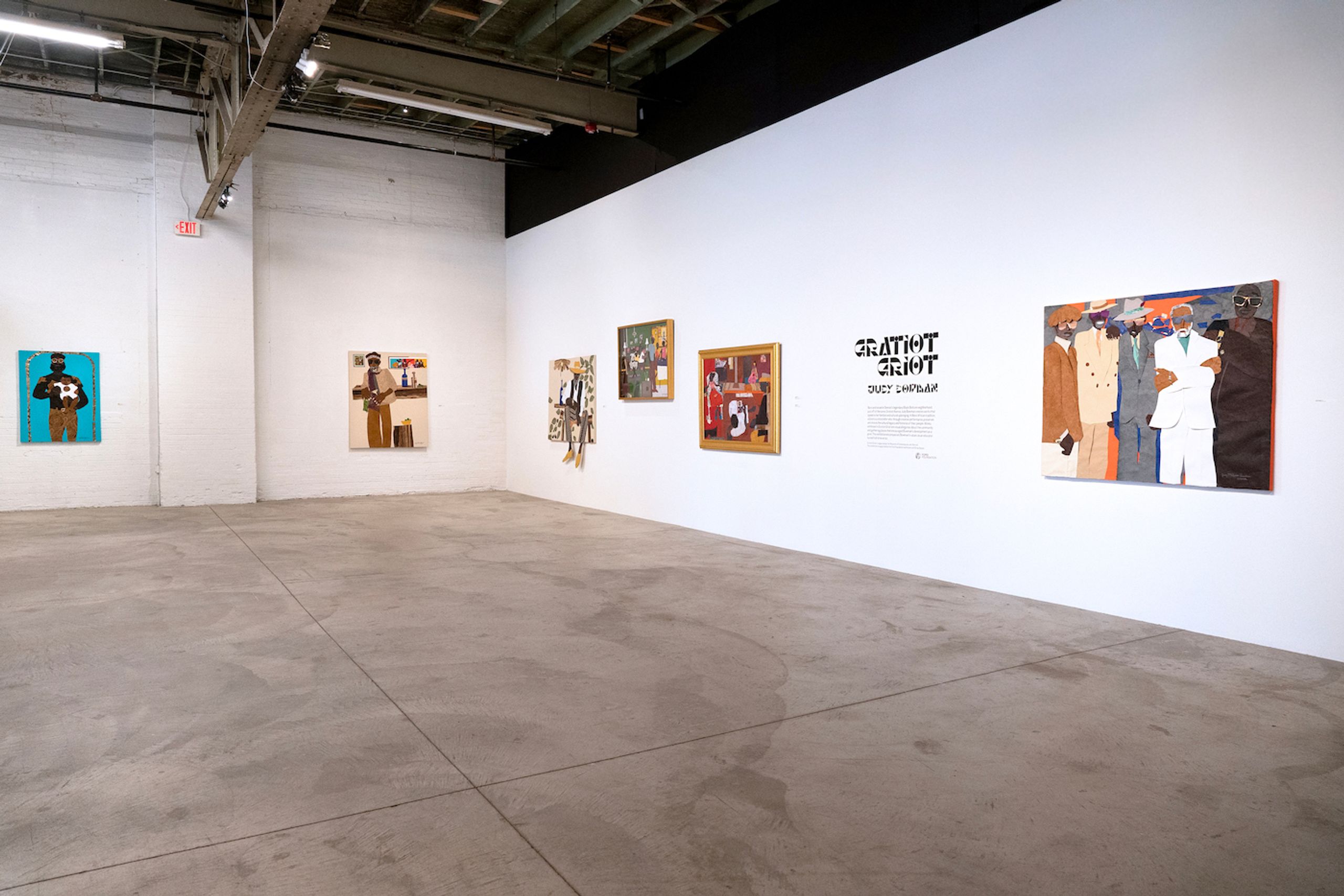 Installation view “Gratiot Griot”, Clare Gatto. Photo by Samantha Bankle. Courtesy the artist and MOCAD