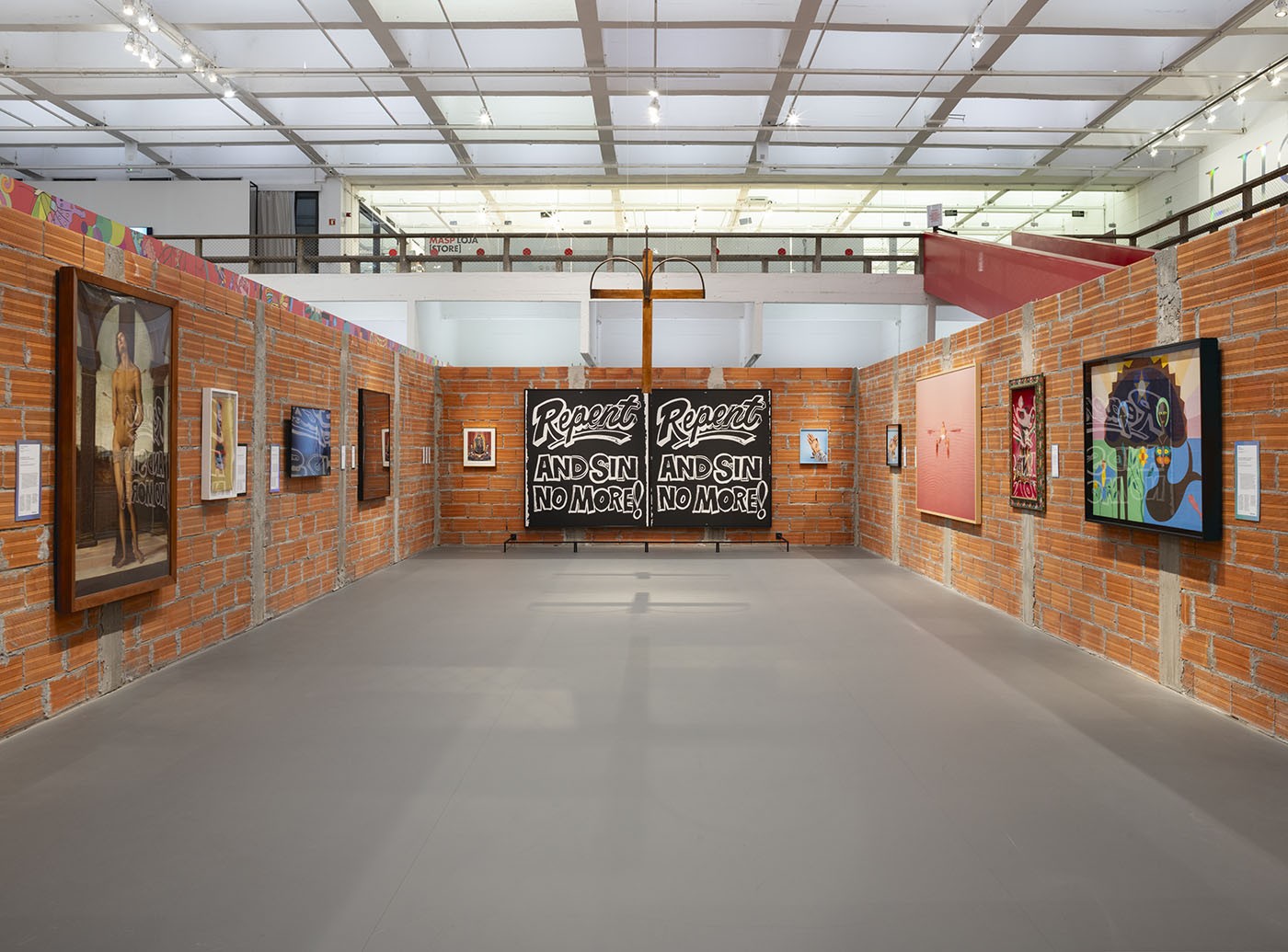View of the exhibition “LGBTQIA+ Stories”, presented at MASP, 2024/2025. Photo: Eduardo Ortega