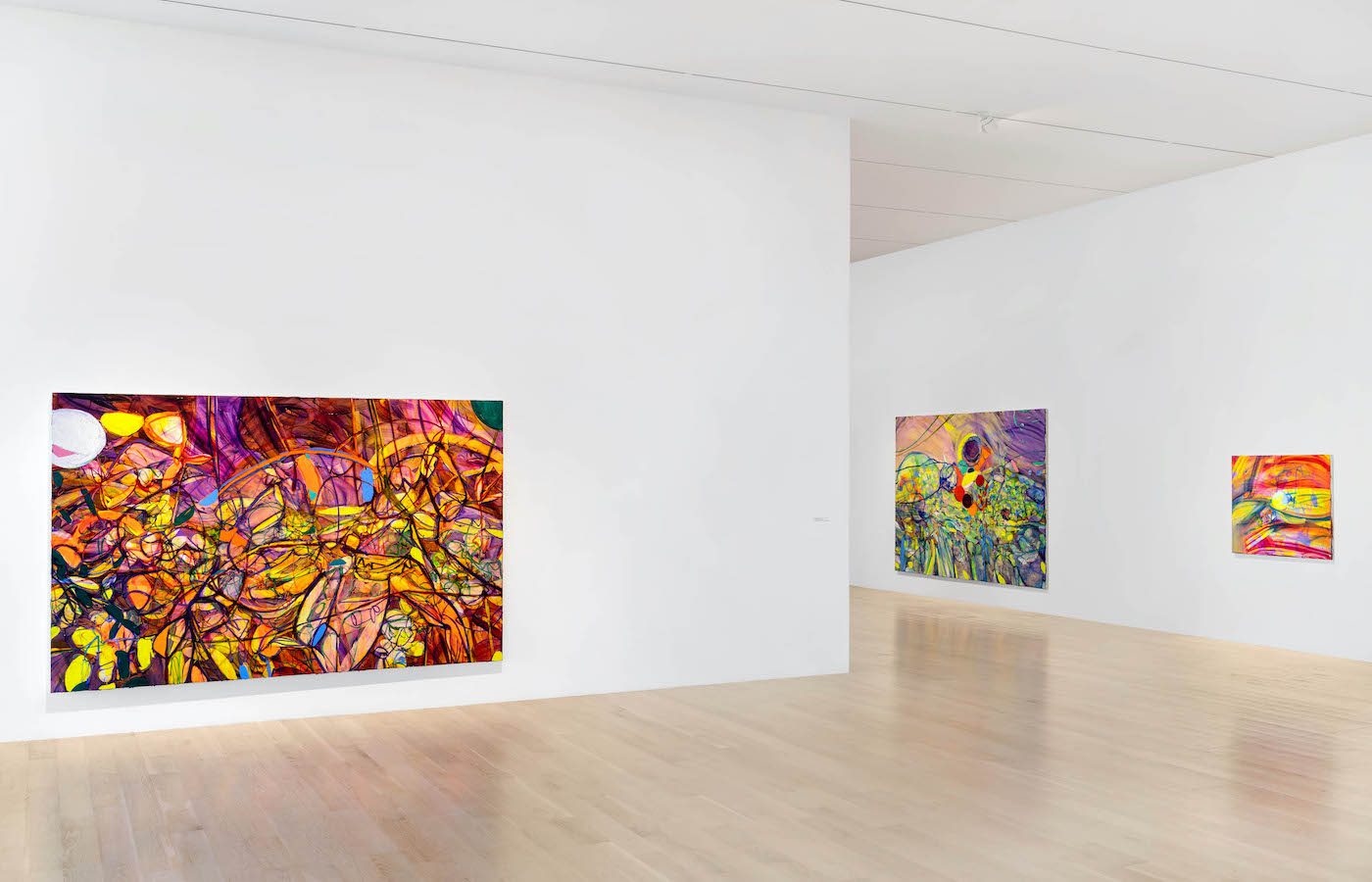 Installation view: “Jadé Fadojutimi: Yet, Another Pathetic Fallacy” at ICA Miami. Photo: Zachary Balber.