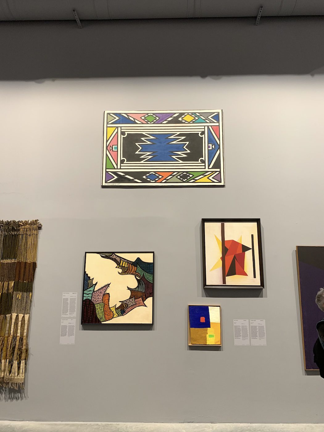 (Top) Esther Mahlungu. Installation View of 60th Venice Biennale „Foreigners Everywhere“ at Giardini. Photo: C&amp;