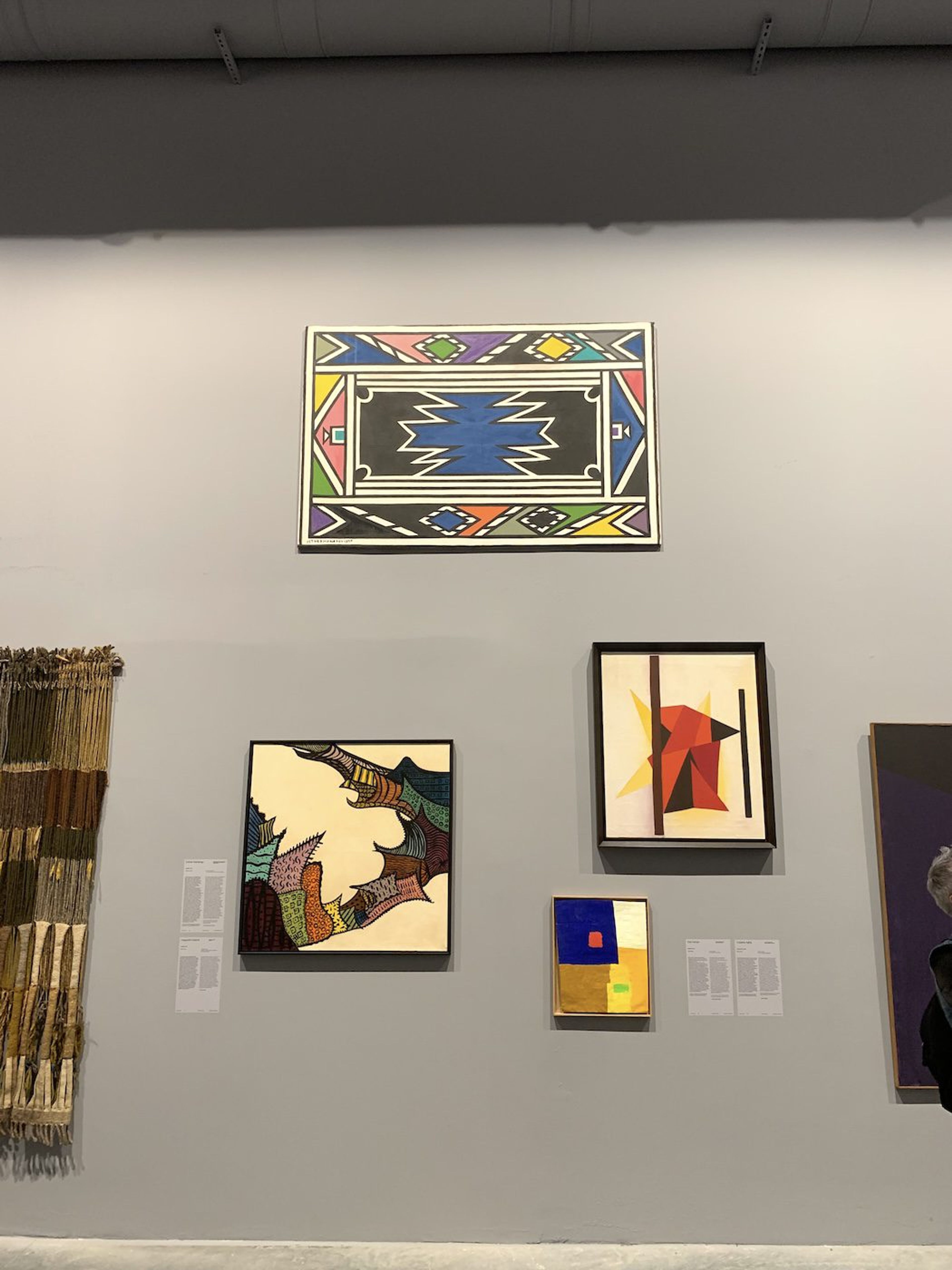 (Top) Esther Mahlungu. Installation View of 60th Venice Biennale „Foreigners Everywhere“ at Giardini. Photo: C&amp;