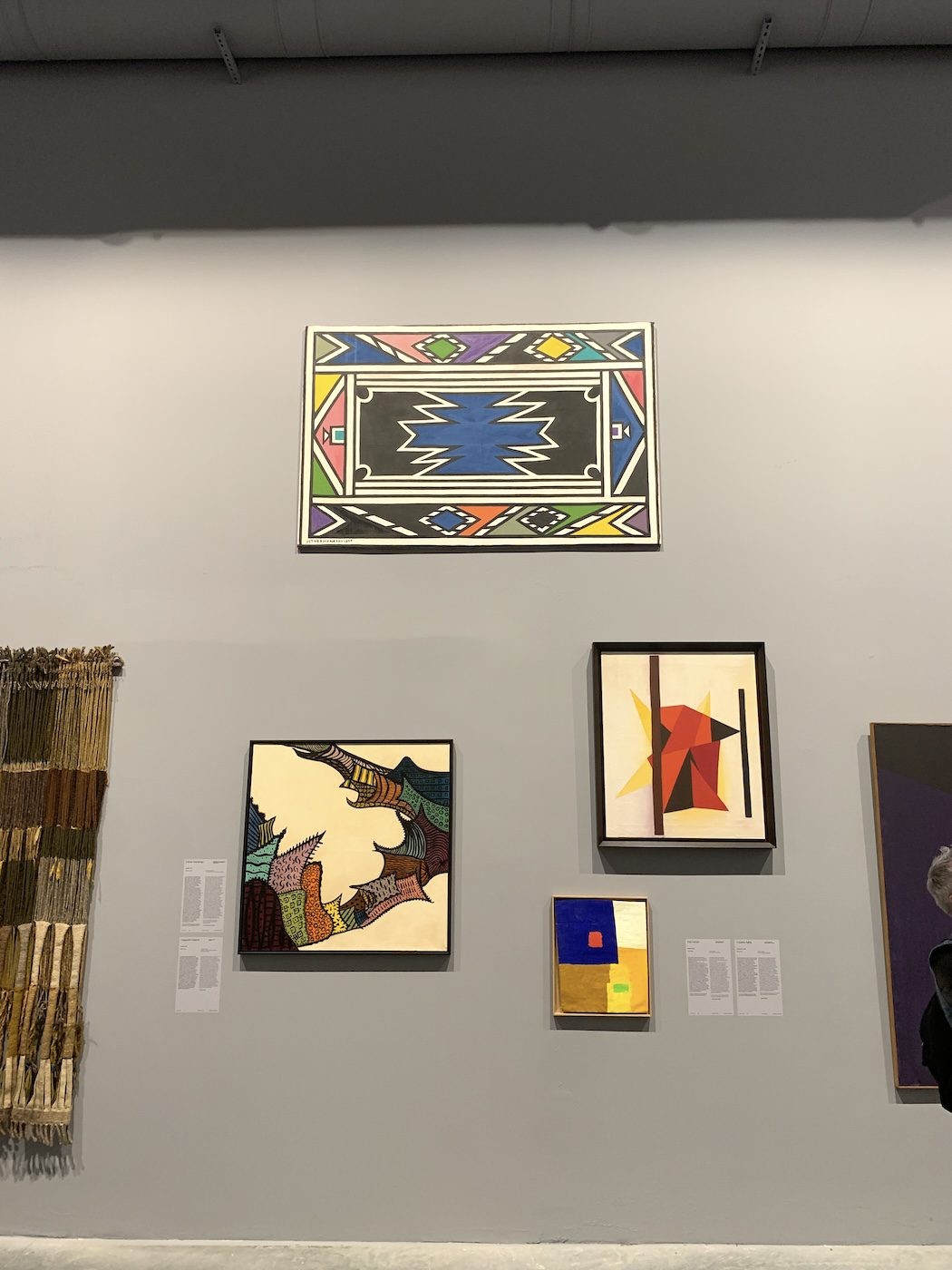 (Top) Esther Mahlungu. Installation View of 60th Venice Biennale „Foreigners Everywhere“ at Giardini. Photo: C&