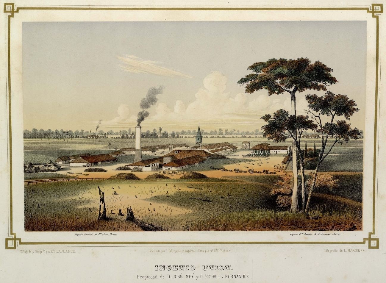 Eduardo Laplante, from Sugar Mills: Views From The Most Important Sugar Refineries in Cuba, 1857.