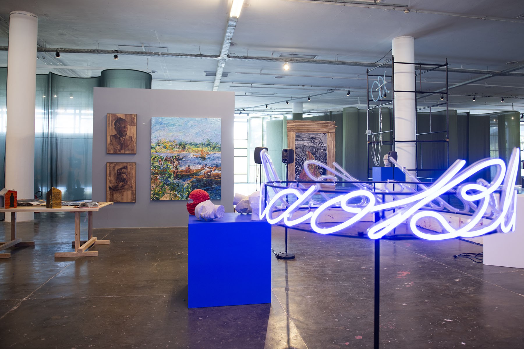 Vilanismo, The boys—I don’t know what kind of fraternal oaths they swore to each other, installation for the 36th Bienal de Sao Paulo - Not All Travellers Walk Roads – Of Humanity as Practice, 2025. Photo: Levi Fanan / Fundação Bienal de São Paulo