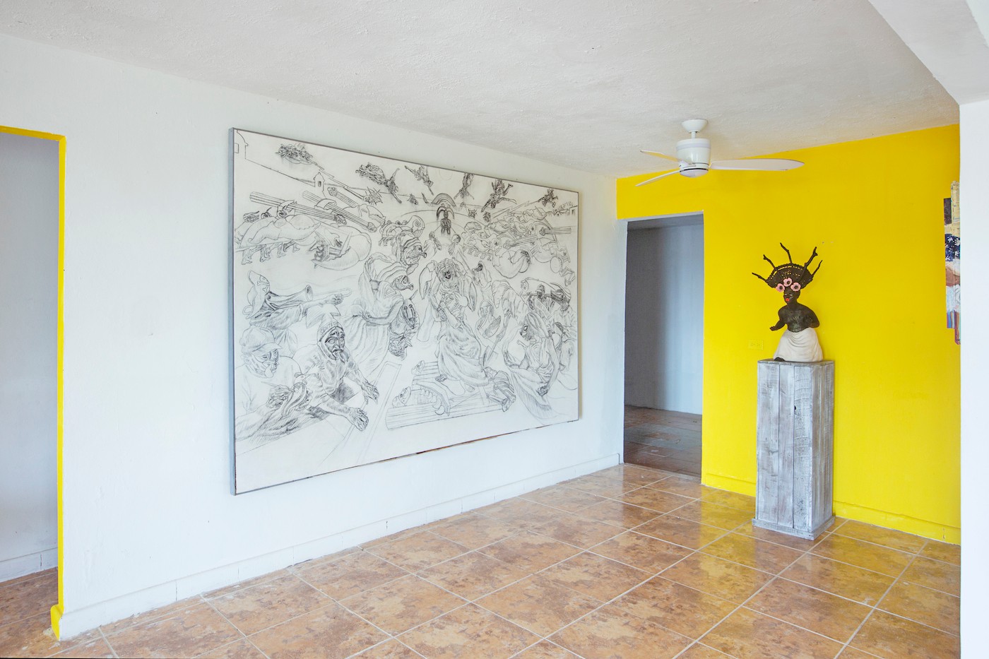 Corredor Afro, Loíza, Puerto Rico, with works by Daniel Lind and Nancy Meléndez. Courtesy of Corredor Afro.