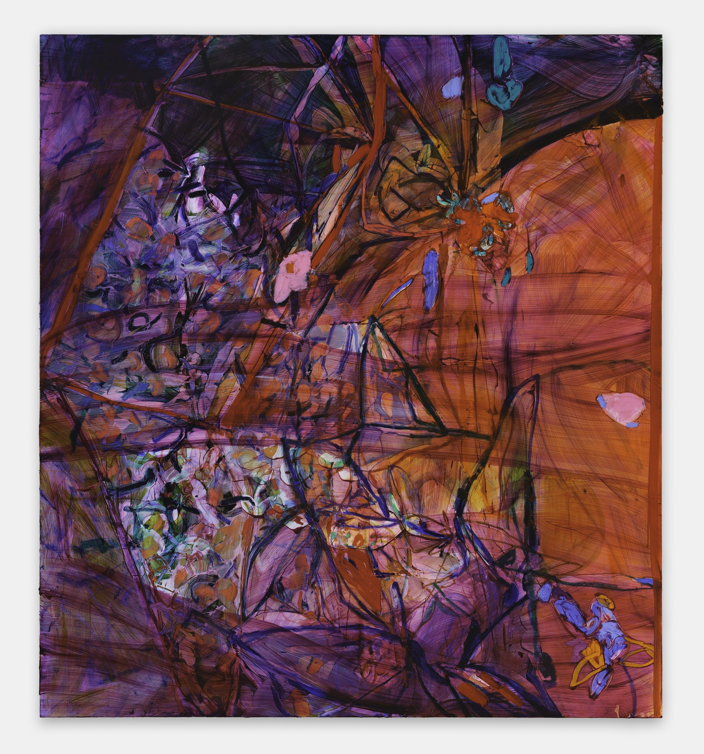 Jadé Fadojutimi, A Whisper of a Decadent
Twilight (2021). Courtesy the artist and Pippy
Houldsworth Gallery