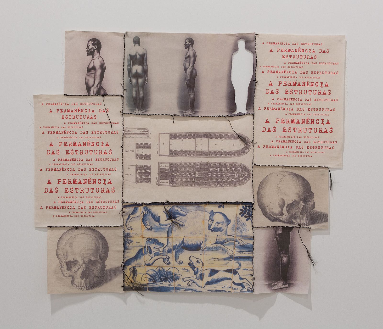 Rosana Paulino, A Permanência das Estruturas, 2017 Mixed media on fabric and stitching. Artist's collection.