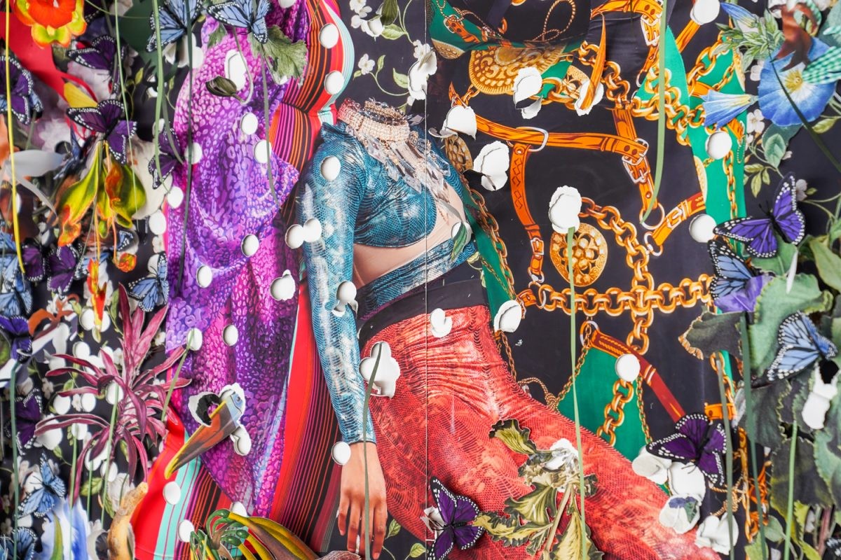 Ebony G. Patterson ...when the cuts erupt...the garden rings...and the warning is a wailing...