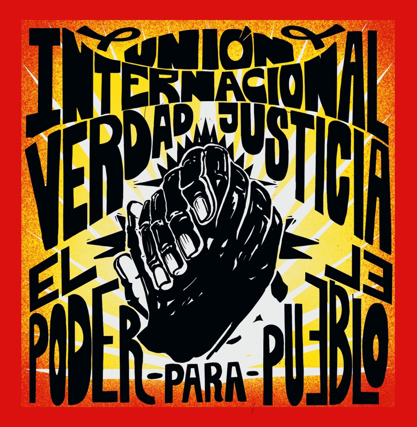 Liliana A. Romero, International Union for Truth and Justice, silkscreen on Somerset satin, (3 colours), 16cm x 16cm, 10. ed. Courtesy of the artist.