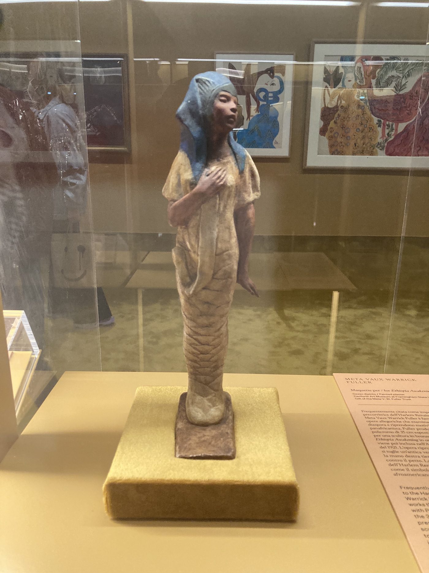 Meta Vaux Warrick Fuller, Ethiopia Awakening, 1921. Installation View at “The Milk of Dreams”. Photo: C&amp;