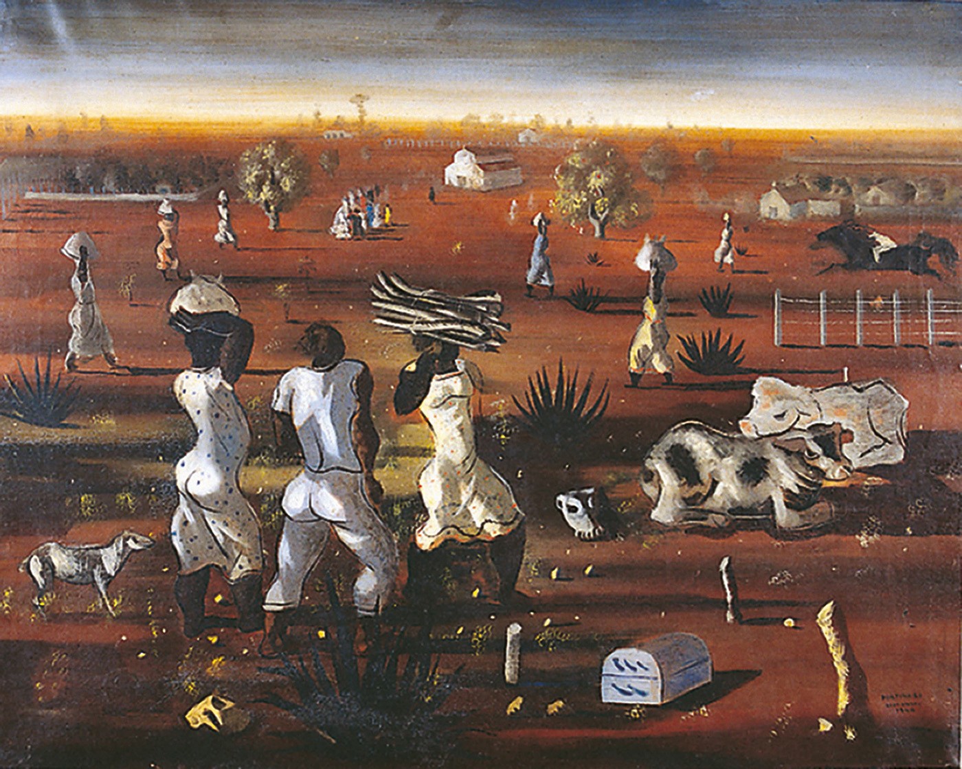 Candido Portinari, Landscape of Brodowski, 1940. Oil on canvas. Gilberto Chateaubriand Collection, MAM Rio. Photo: Fábio Souza/MAM Rio