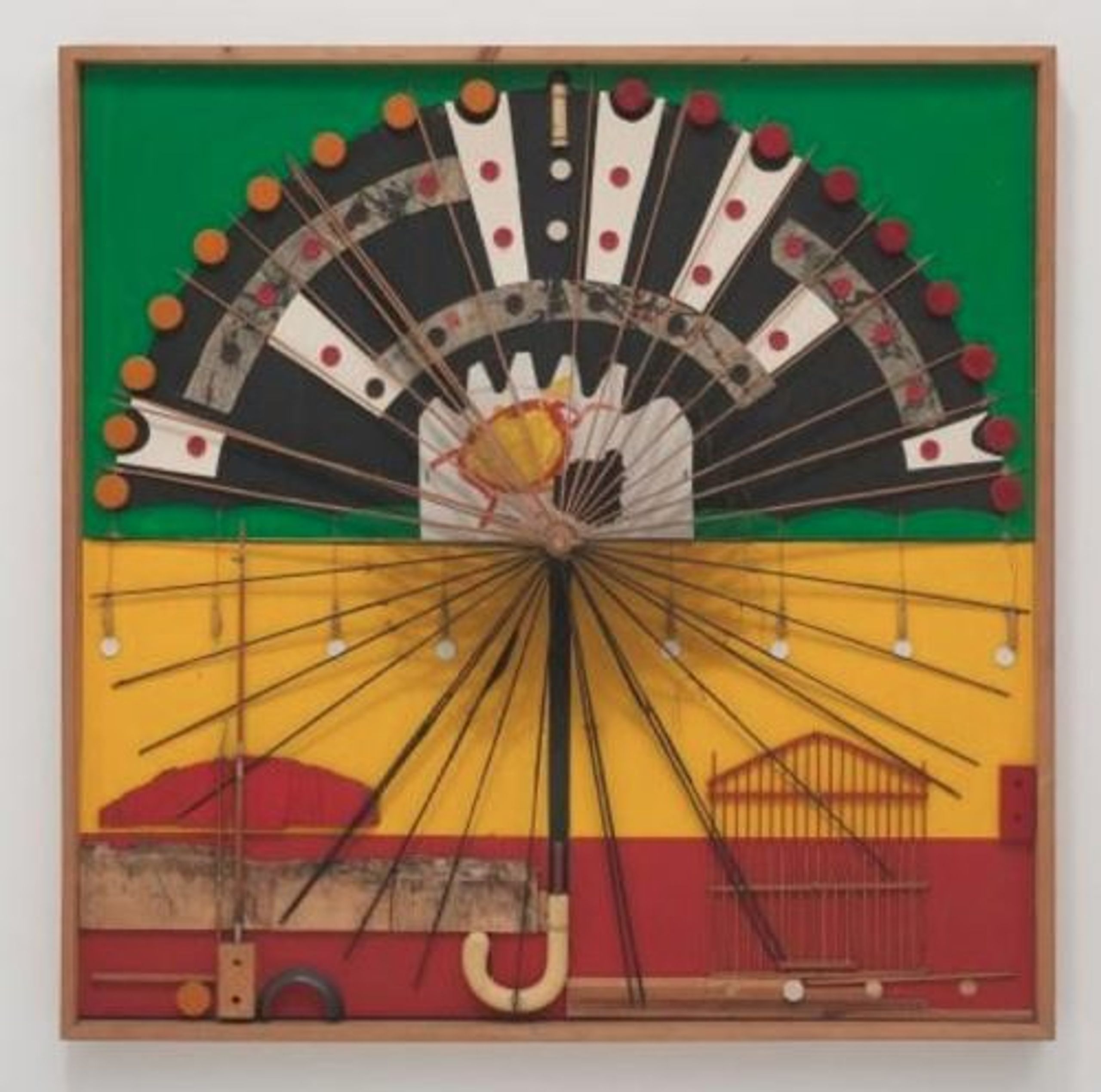Noah Purifoy Untitled, 1967 43 × 43 in. John Outterbridge Collection © Noah Purifoy Foundation Photo © Robert Wedemeyer