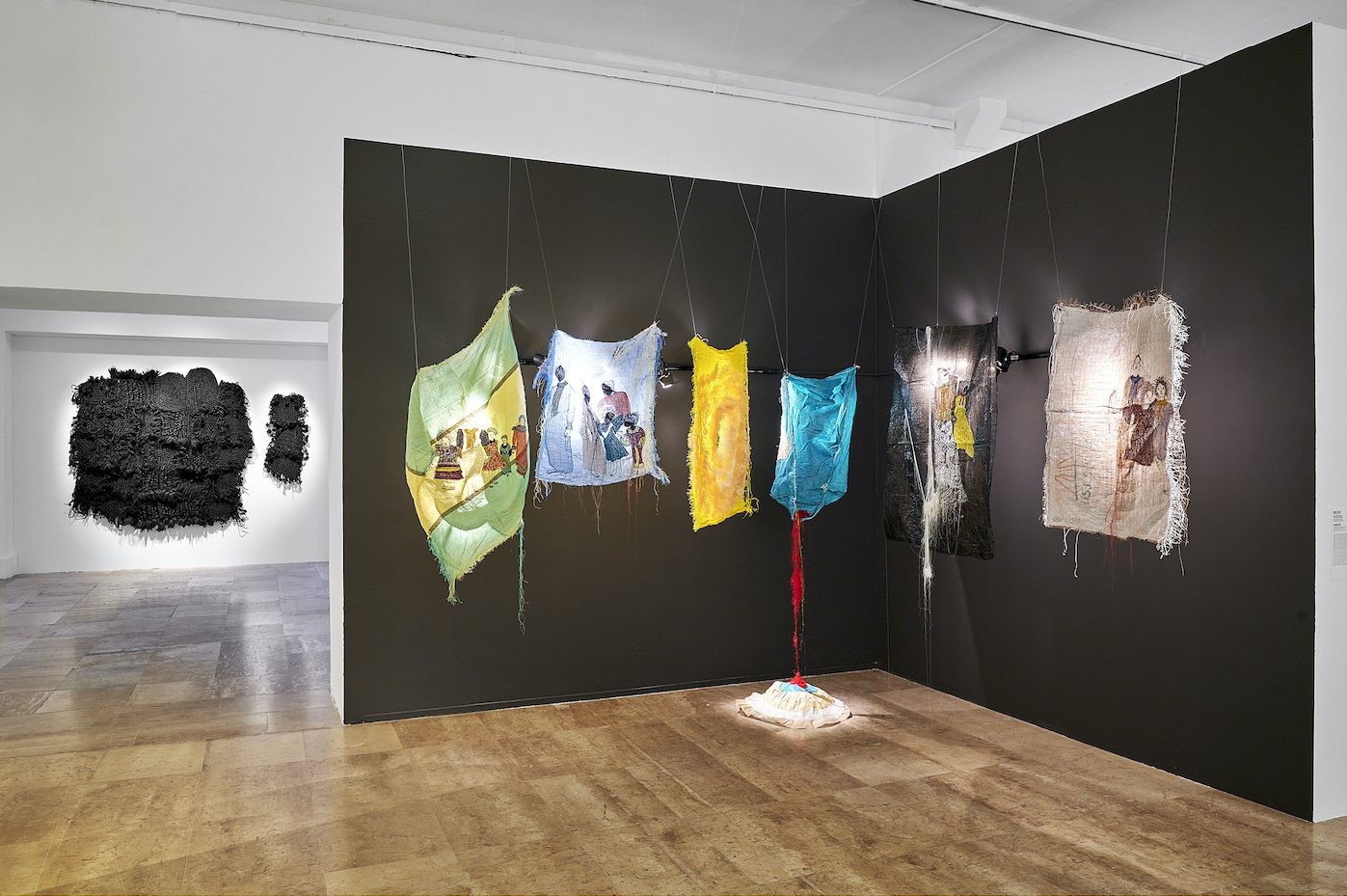 Keyezua (back); Ana Silva (front). “The Power Of My Hands”, Musée d’Art Moderne de la ville de Paris, 2021. Photo: Pierre Antoine