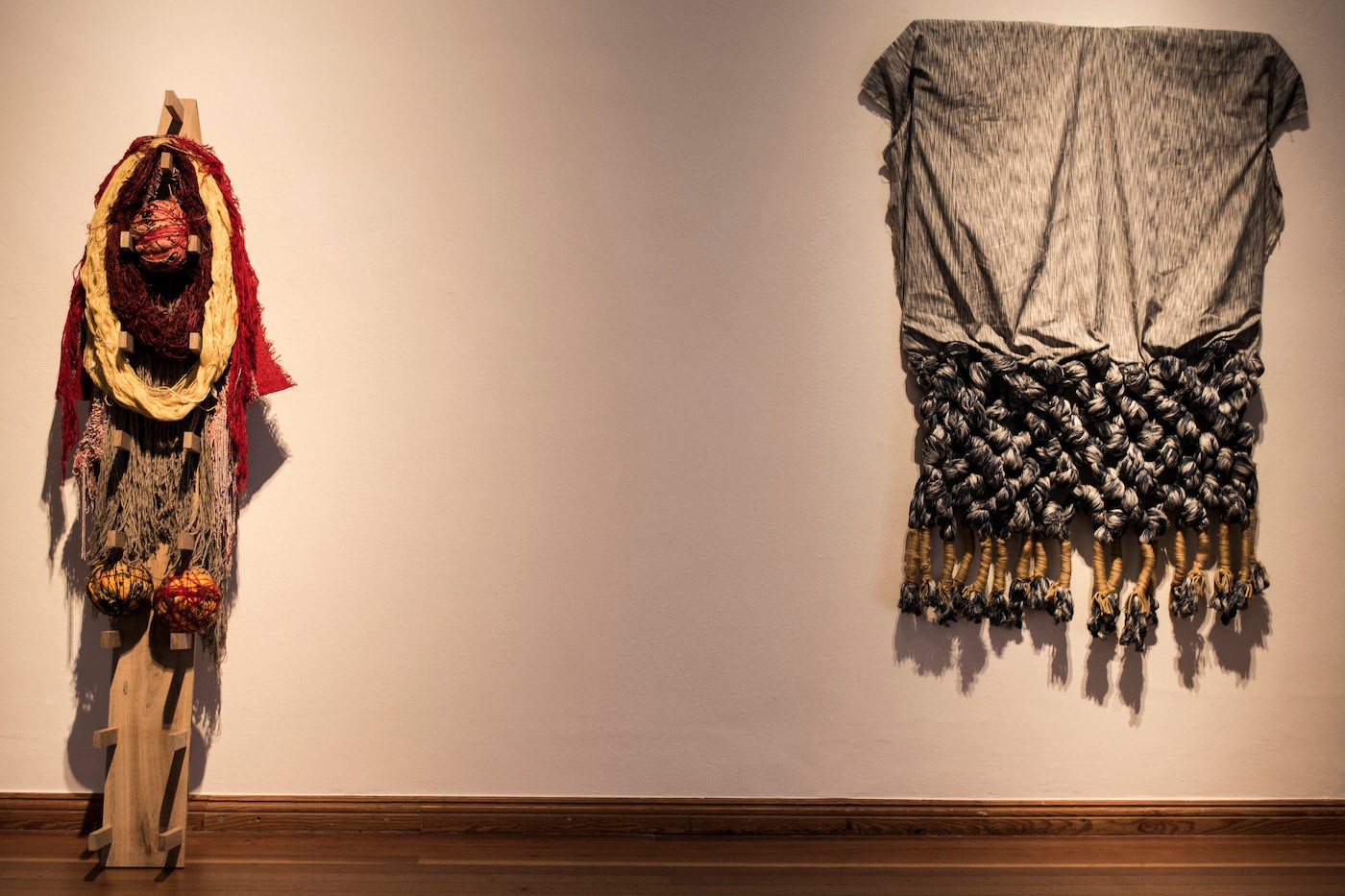 Antonio Pichillá, Acción de un personaje árbol (Action of a Tree Character), 2017, and Abuela (Grandmother), 2018. 11th Berlin Biennale, Martin-Gropius-Bau Berlin.