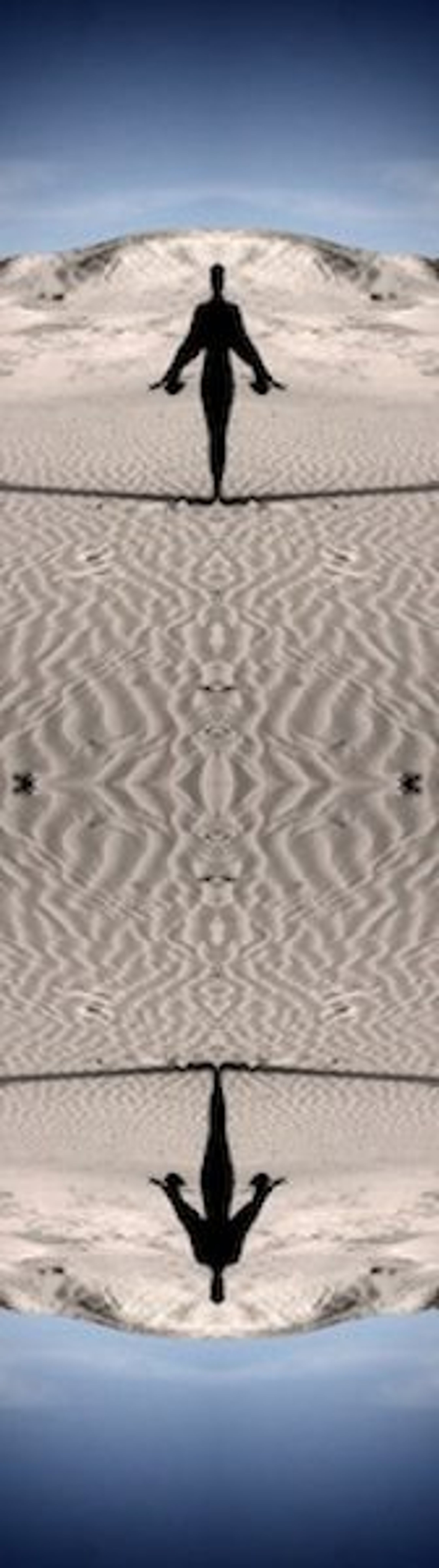 Theo Eshetu, Veiled Woman on a Beachfront, video installation, 2010 (Courtesy of the artist)