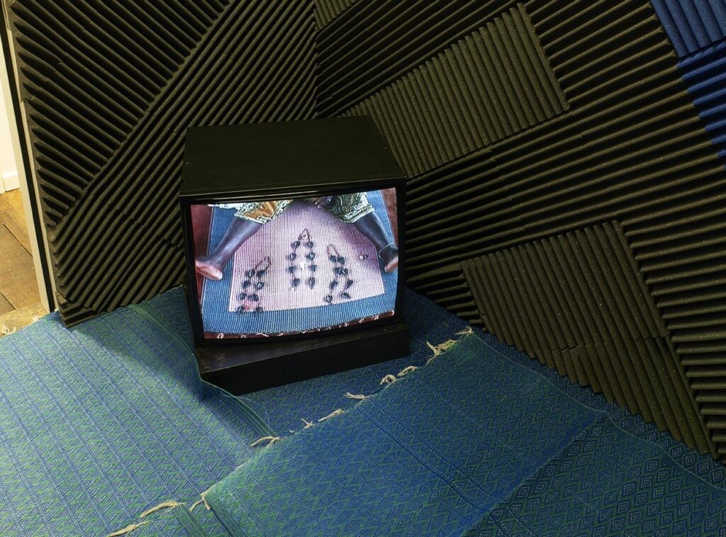 Installation view, Atopolis, Mons 2015. Kapwani Kiwanga, Untitled (2015) (detail), Photo: Kristien Daem