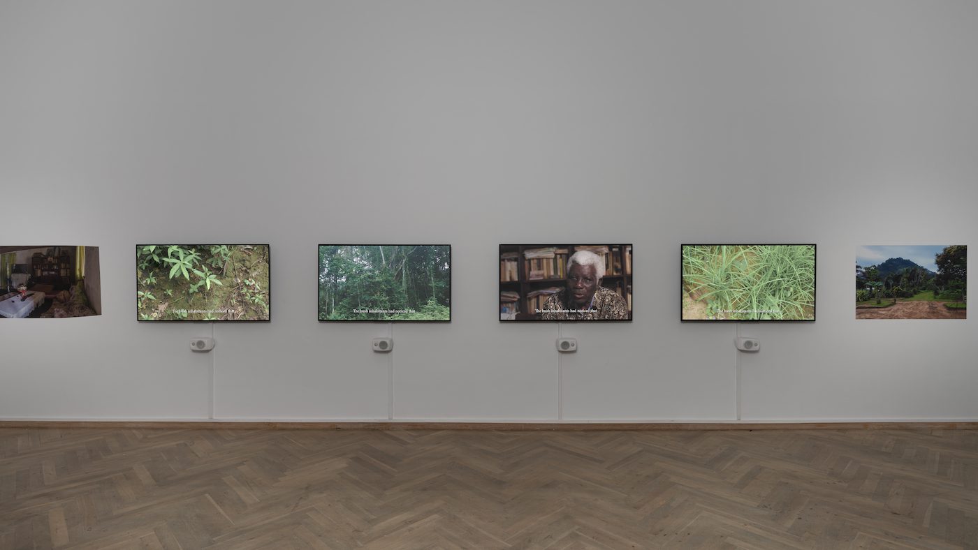 Yvon Ngassam, Lolodorf, a Colonial History, 2021-23. Lolodorf, 2021-23. Installation view, Seeds and Souls, Kunsthal Charlottenborg, 2023. Courtesy of the artist. Photo by David Stjernholm.