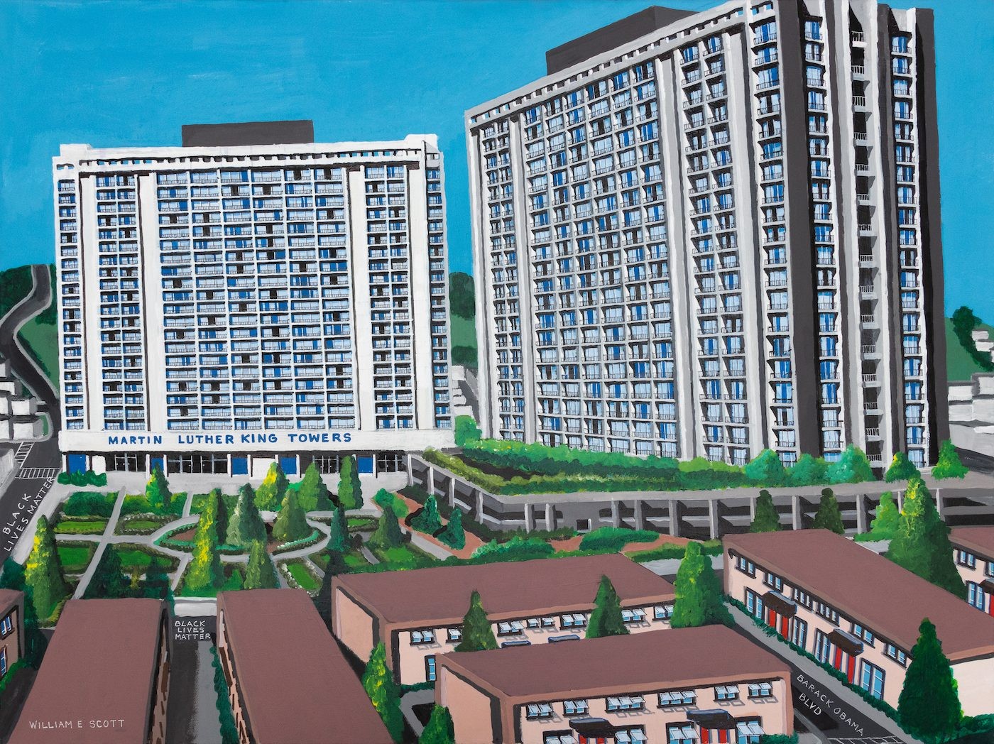 William Scott, Untitled, 2014. Courtesy of the artist and Creative Growth.