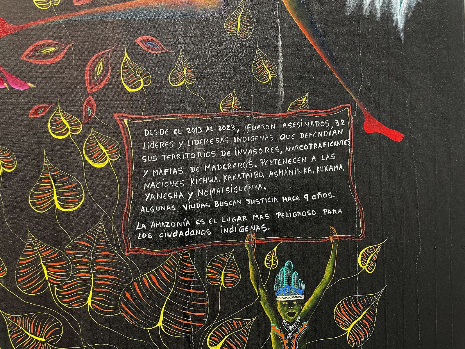 Rember Yahuarcani (detail) at the 60th Venice Biennale Foreigners Everywhere. Photo: C&AL