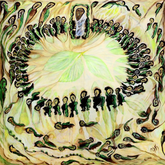 Kamala Ibrahim Ishag, Procession (Zaar), 2015. Courtesy the artist. Photo: Mohamed Noureldin Abdallah Ahmed. © Kamala Ibrahim Ishag.