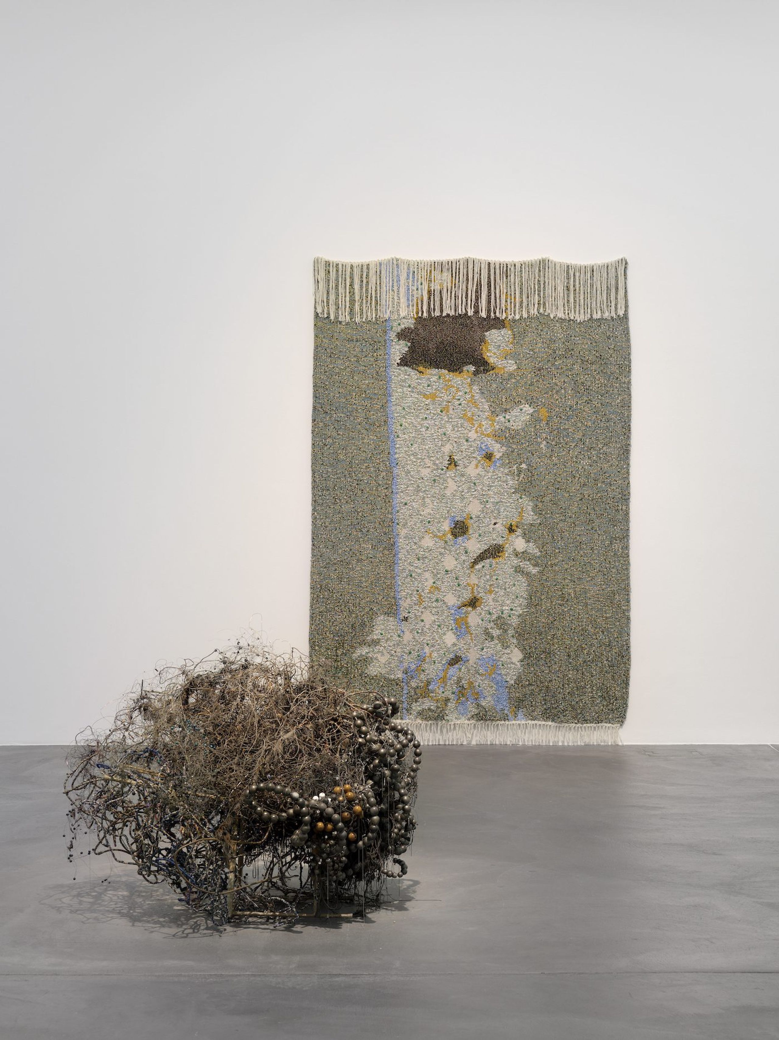 Igshaan Adams, Kicking Dust , Kunsthalle Zürich, 2022, installation view, photograph: Annik Wetter