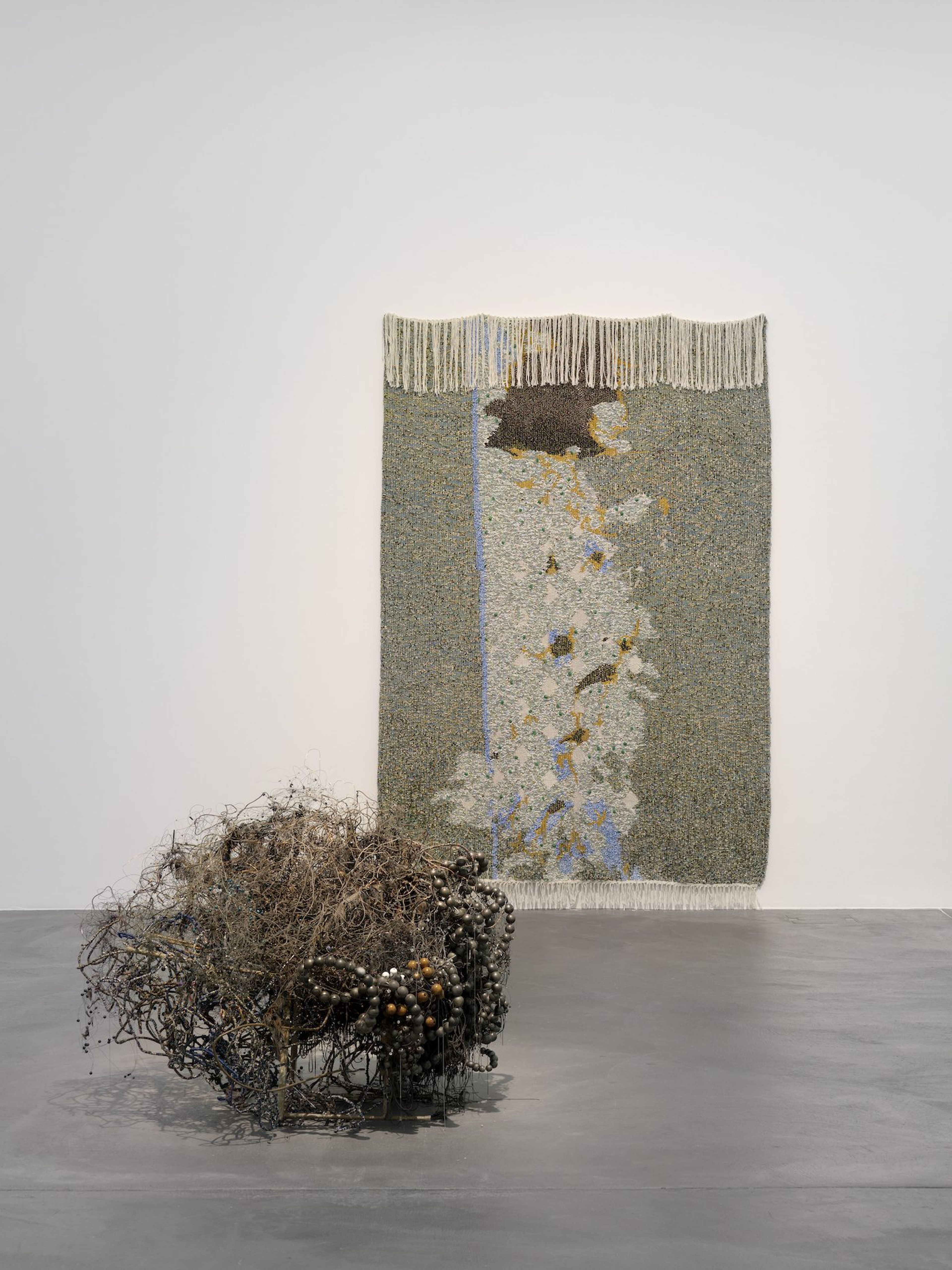 Igshaan Adams, Kicking Dust , Kunsthalle Zürich, 2022, installation view, photograph: Annik Wetter