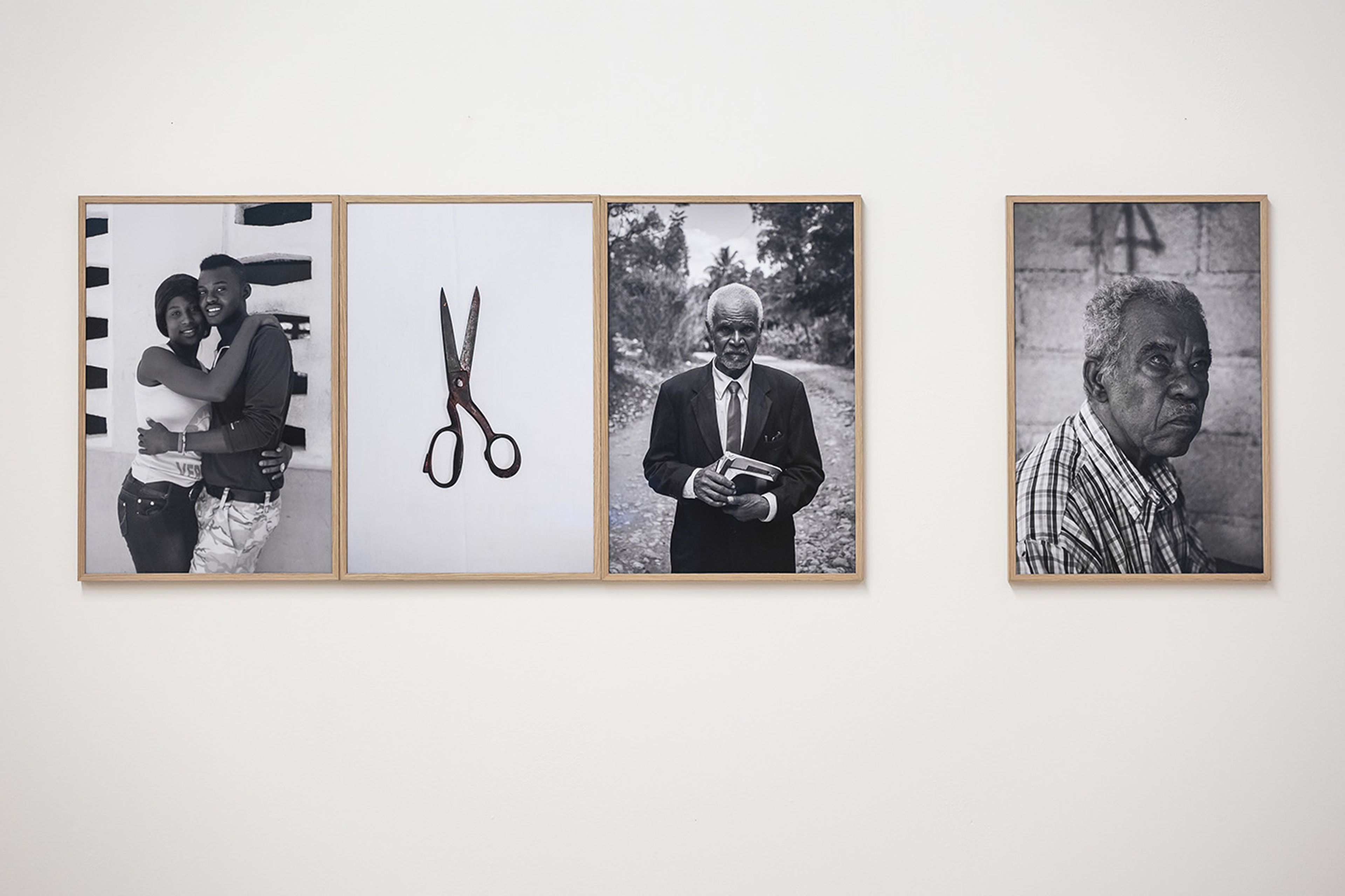 Installation photo from the exhibition KAZAL – Narrating Haitian Memories (2022) at Framer Framed, Amsterdam. © Maarten Nauw / Framer Framed